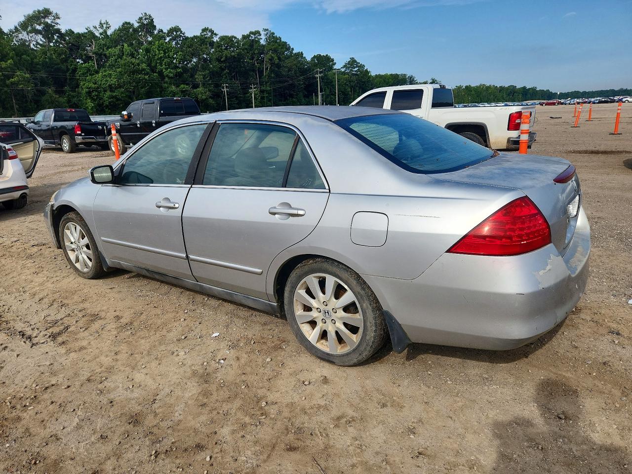 2007 Honda Accord Se Серебряный vin: 1HGCM66477A047417