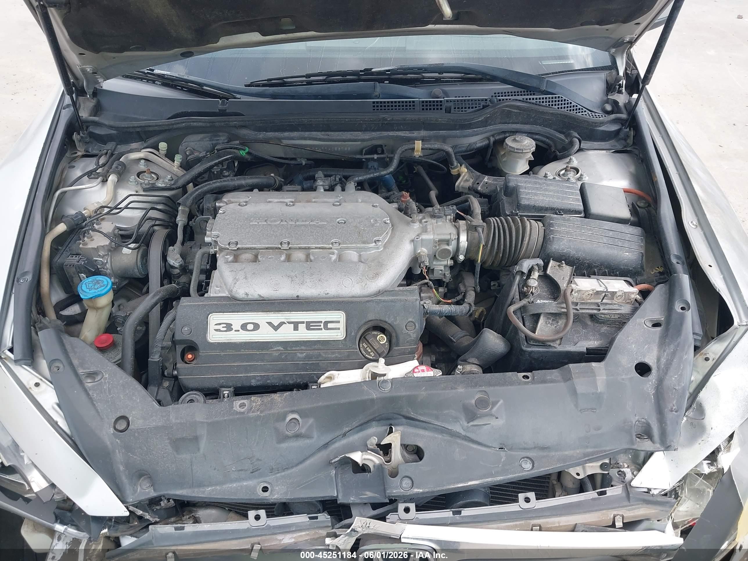 2007 Honda Accord 3.0 Se Silver vin: 1HGCM66477A056733