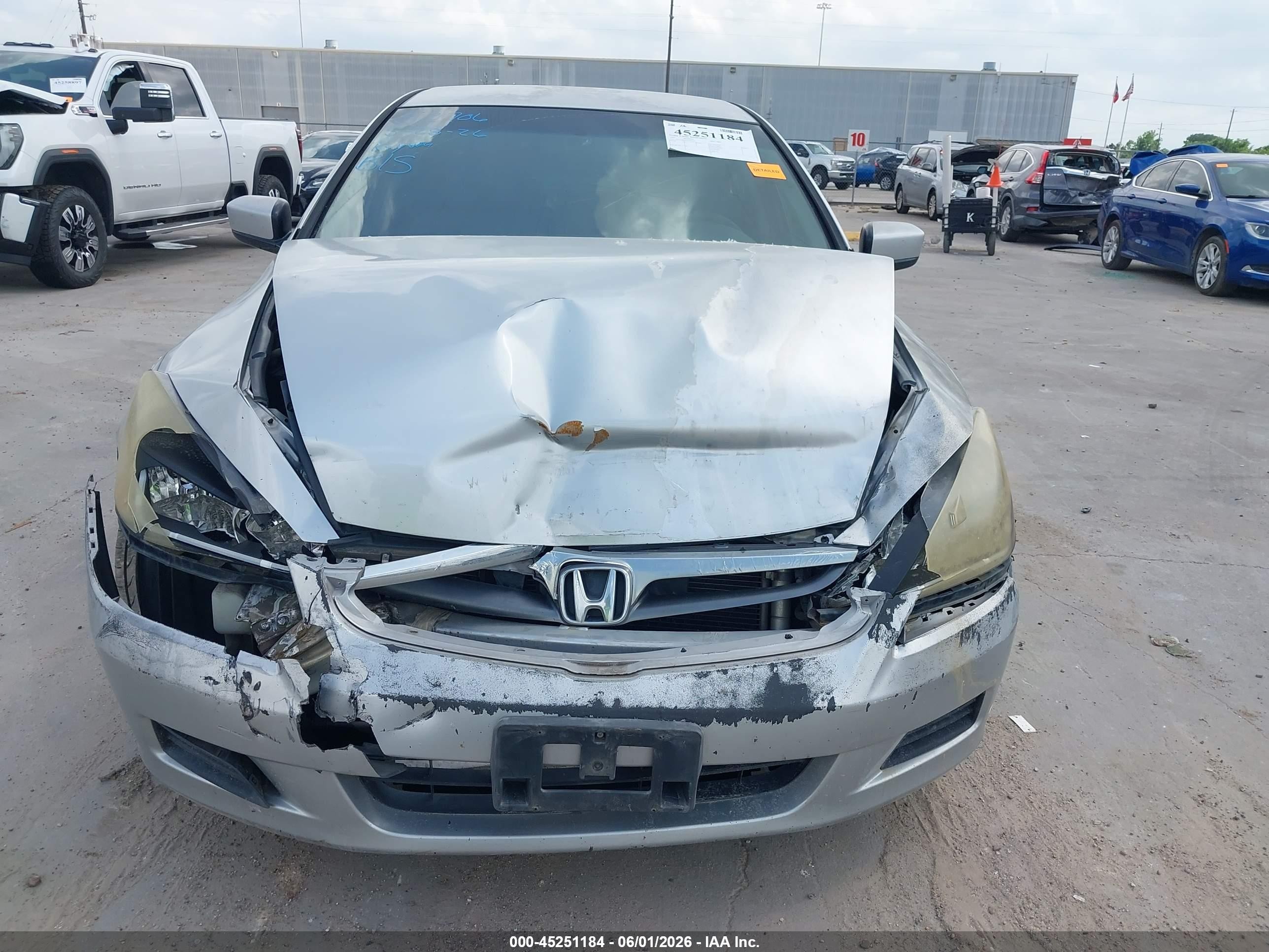 2007 Honda Accord 3.0 Se Silver vin: 1HGCM66477A056733