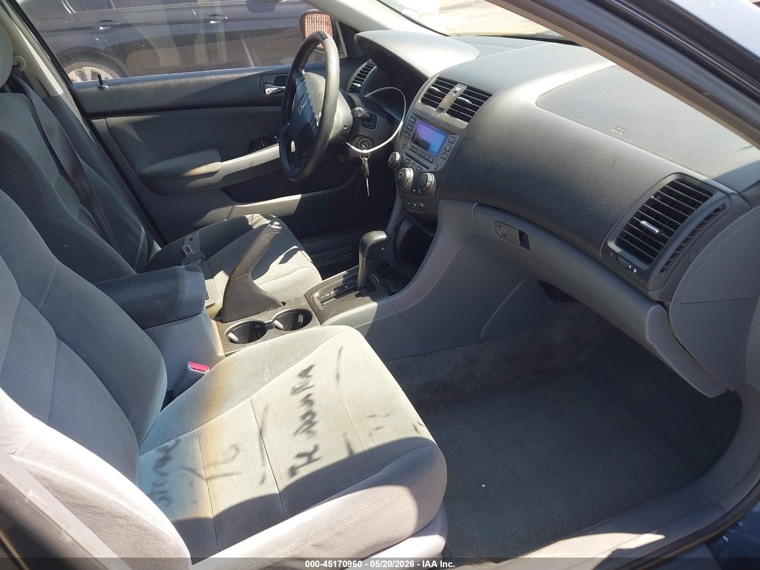2007 Honda Accord 3.0 Se Gray vin: 1HGCM66477A084841