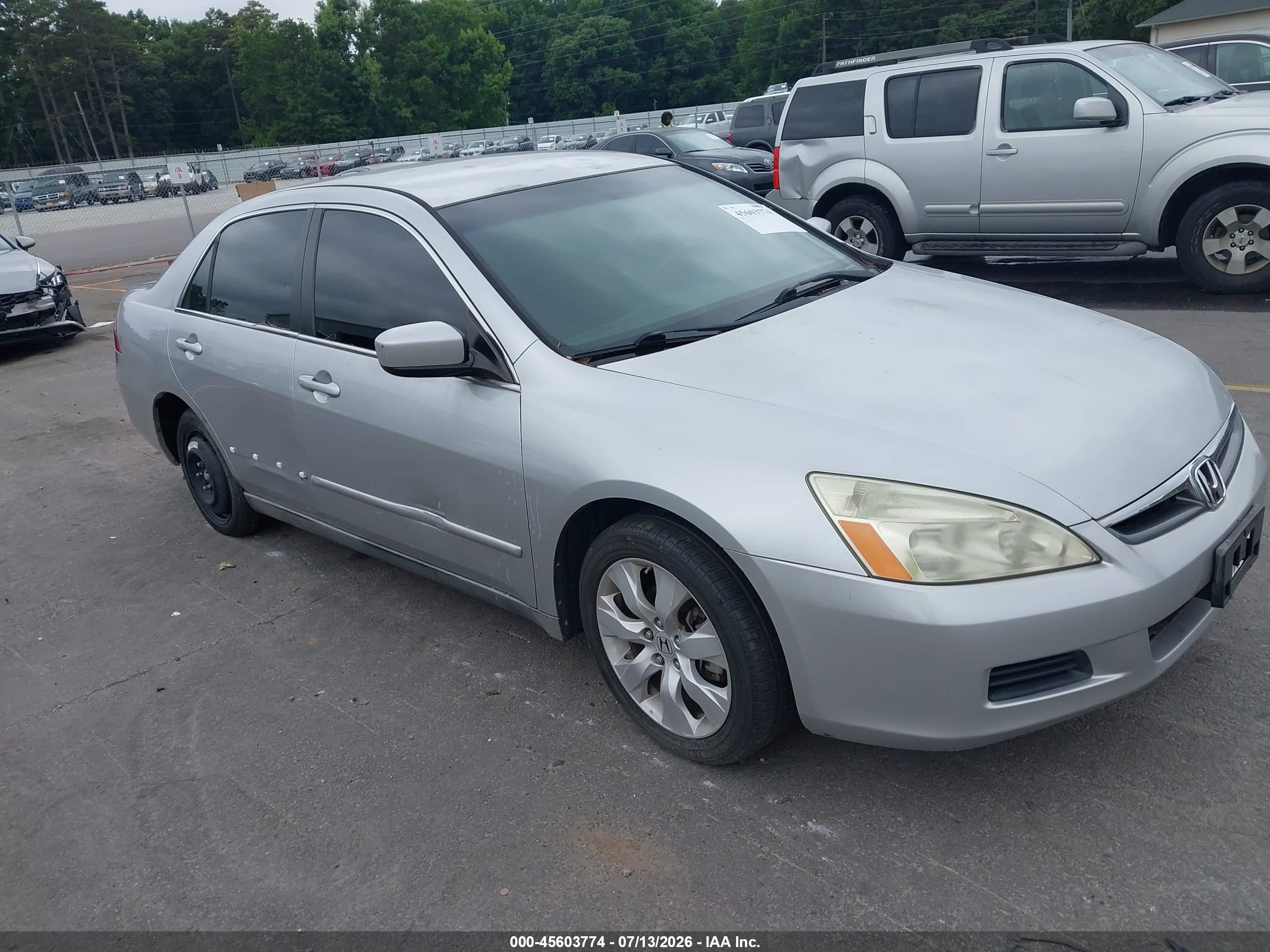 2007 Honda Accord 3.0 Se Gray vin: 1HGCM66477A085360