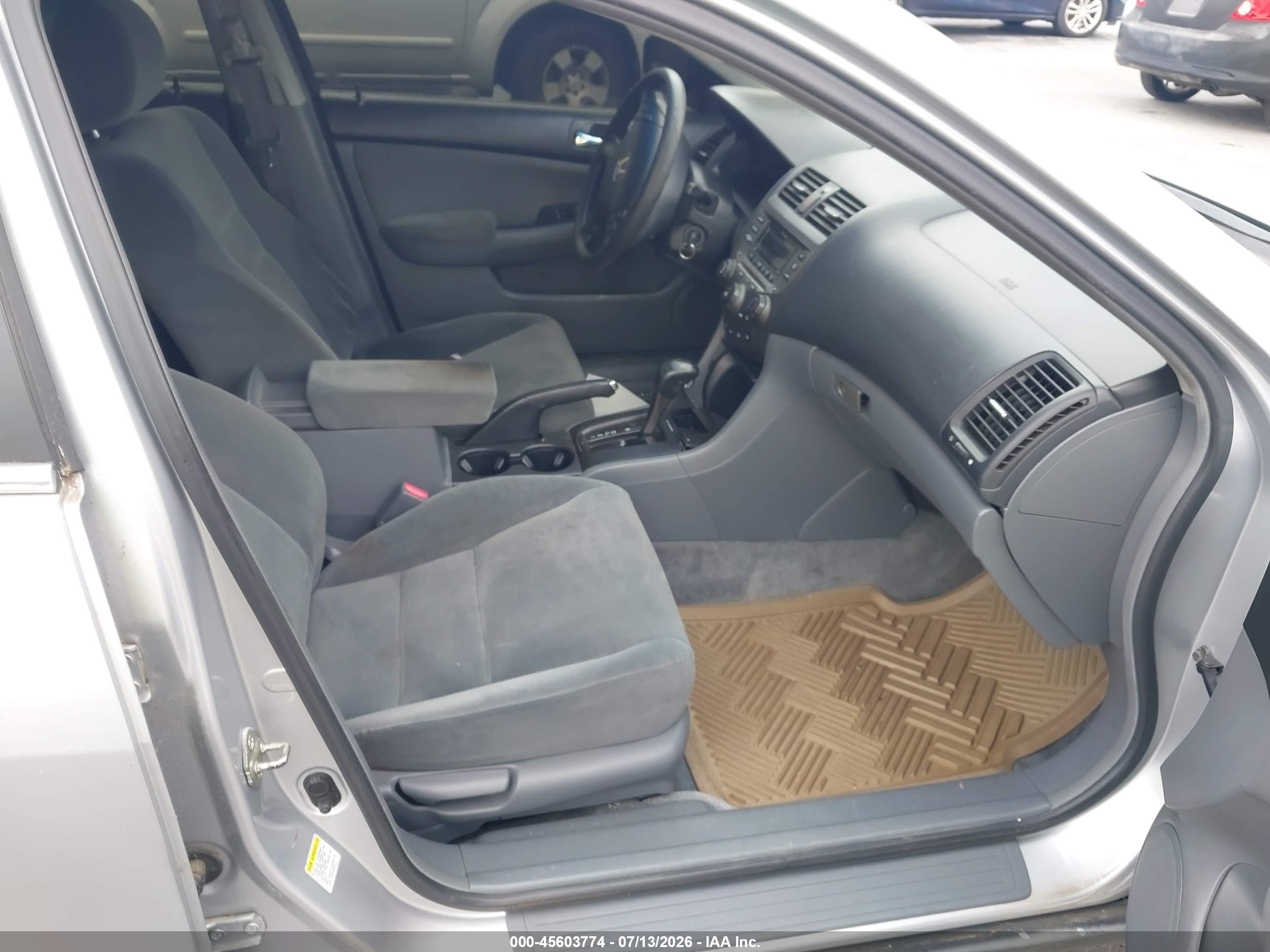 2007 Honda Accord 3.0 Se Gray vin: 1HGCM66477A085360