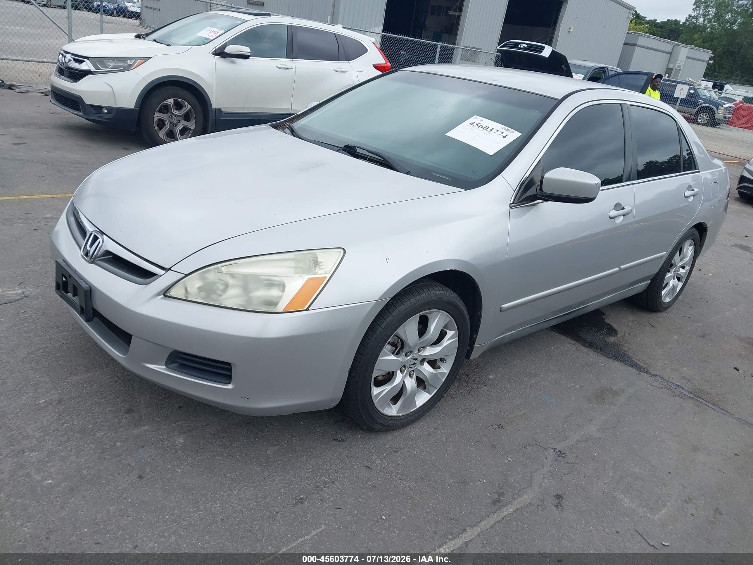 2007 Honda Accord 3.0 Se Gray vin: 1HGCM66477A085360
