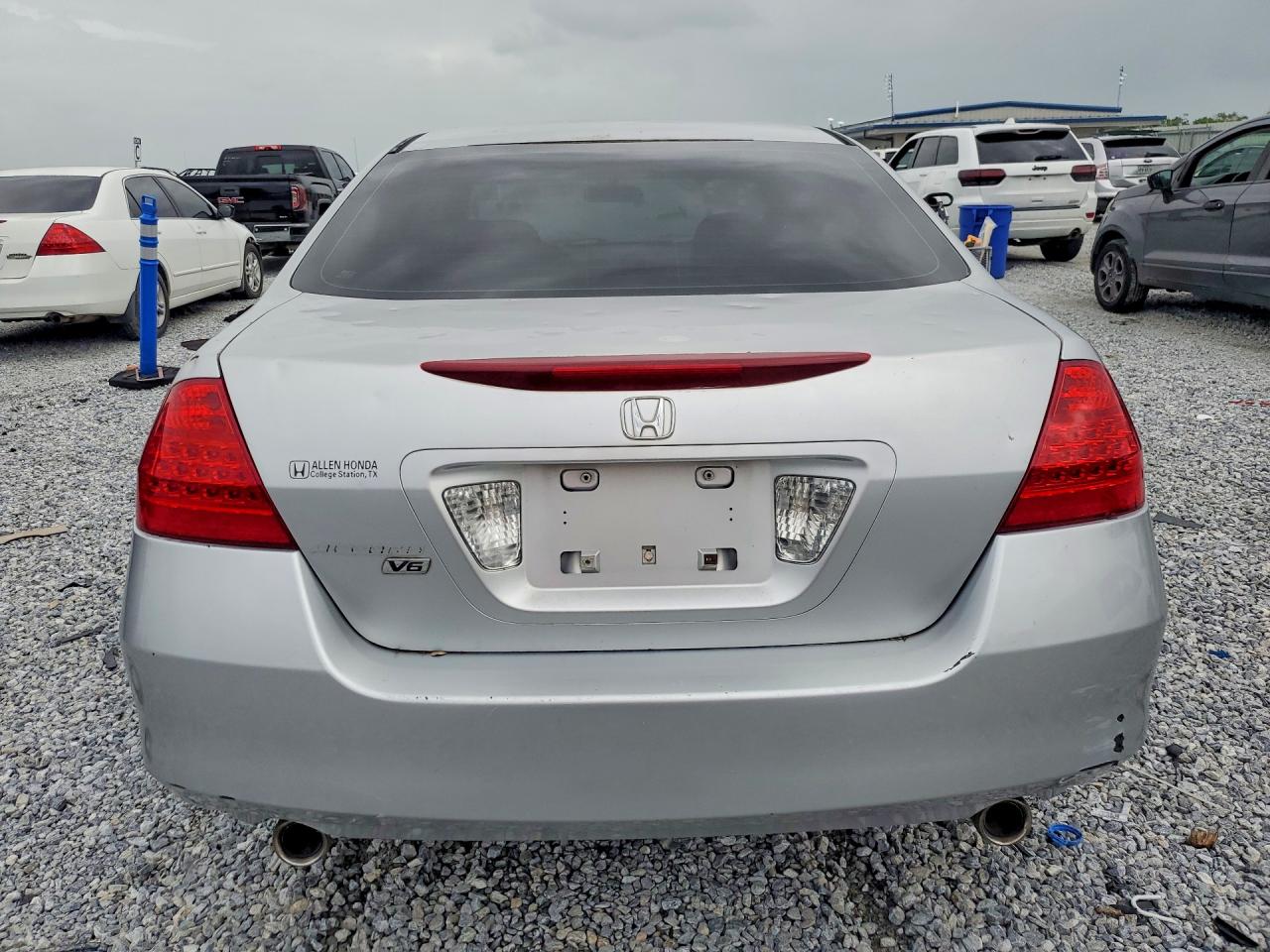 2007 Honda Accord Se Silver vin: 1HGCM66487A010425