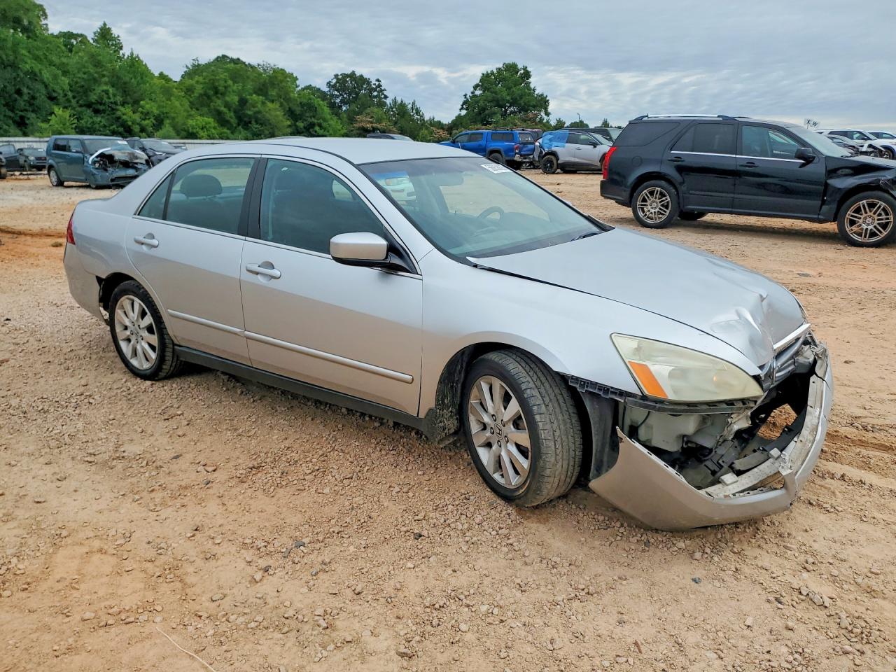 2007 Honda Accord Se Серебряный vin: 1HGCM66487A018203