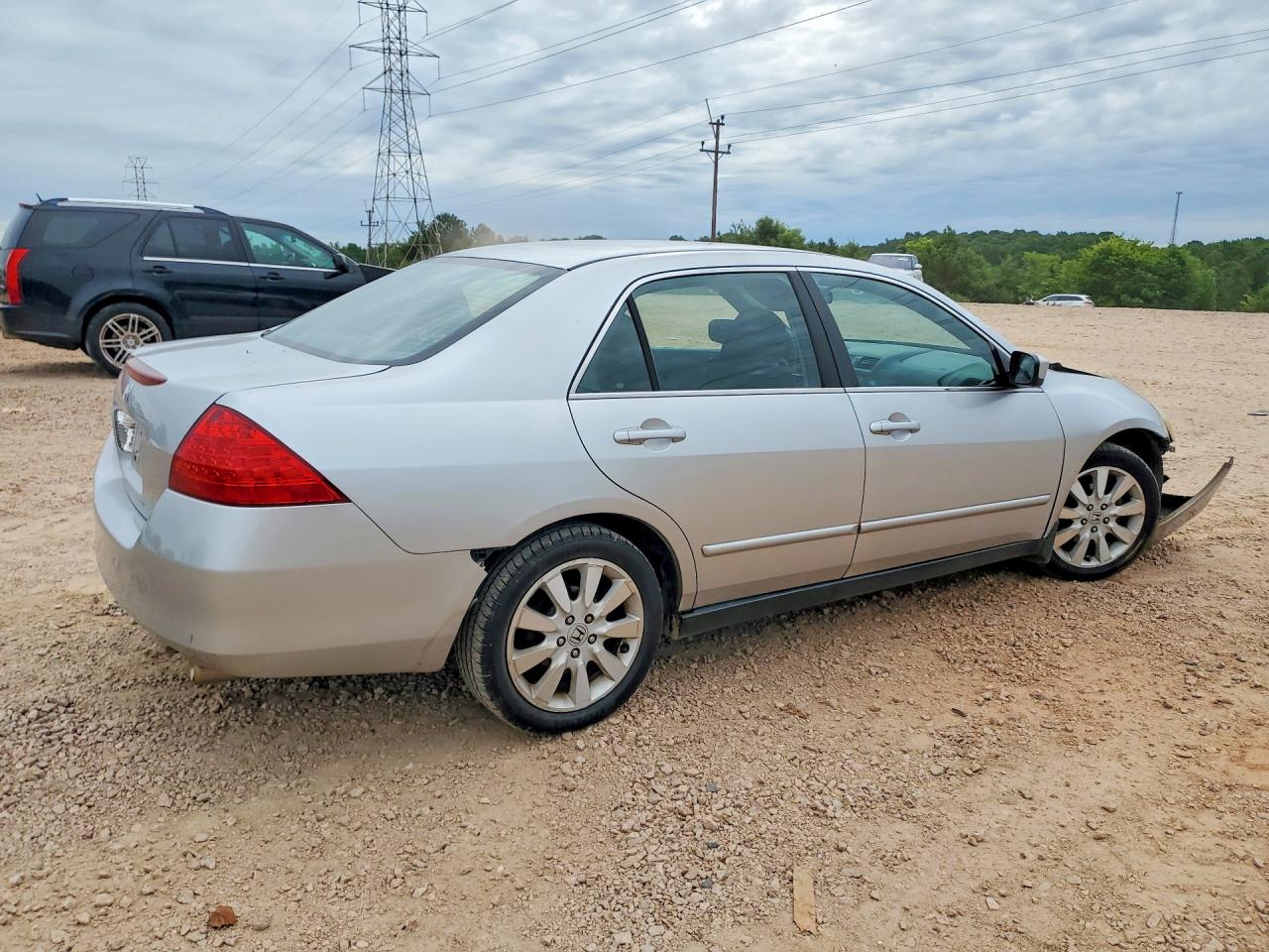 2007 Honda Accord Se Серебряный vin: 1HGCM66487A018203