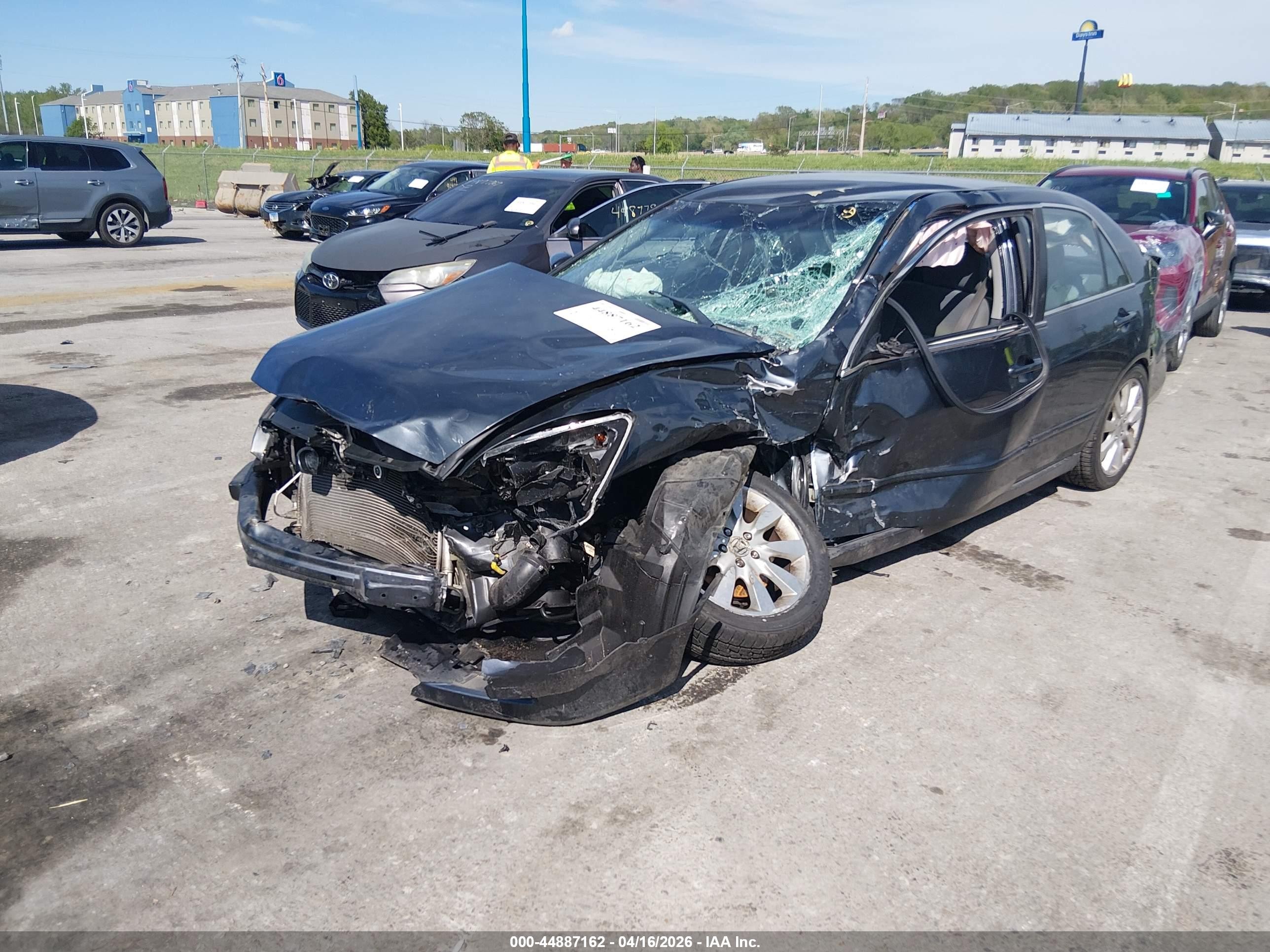 2007 Honda Accord 3.0 Se Gray vin: 1HGCM66487A036653