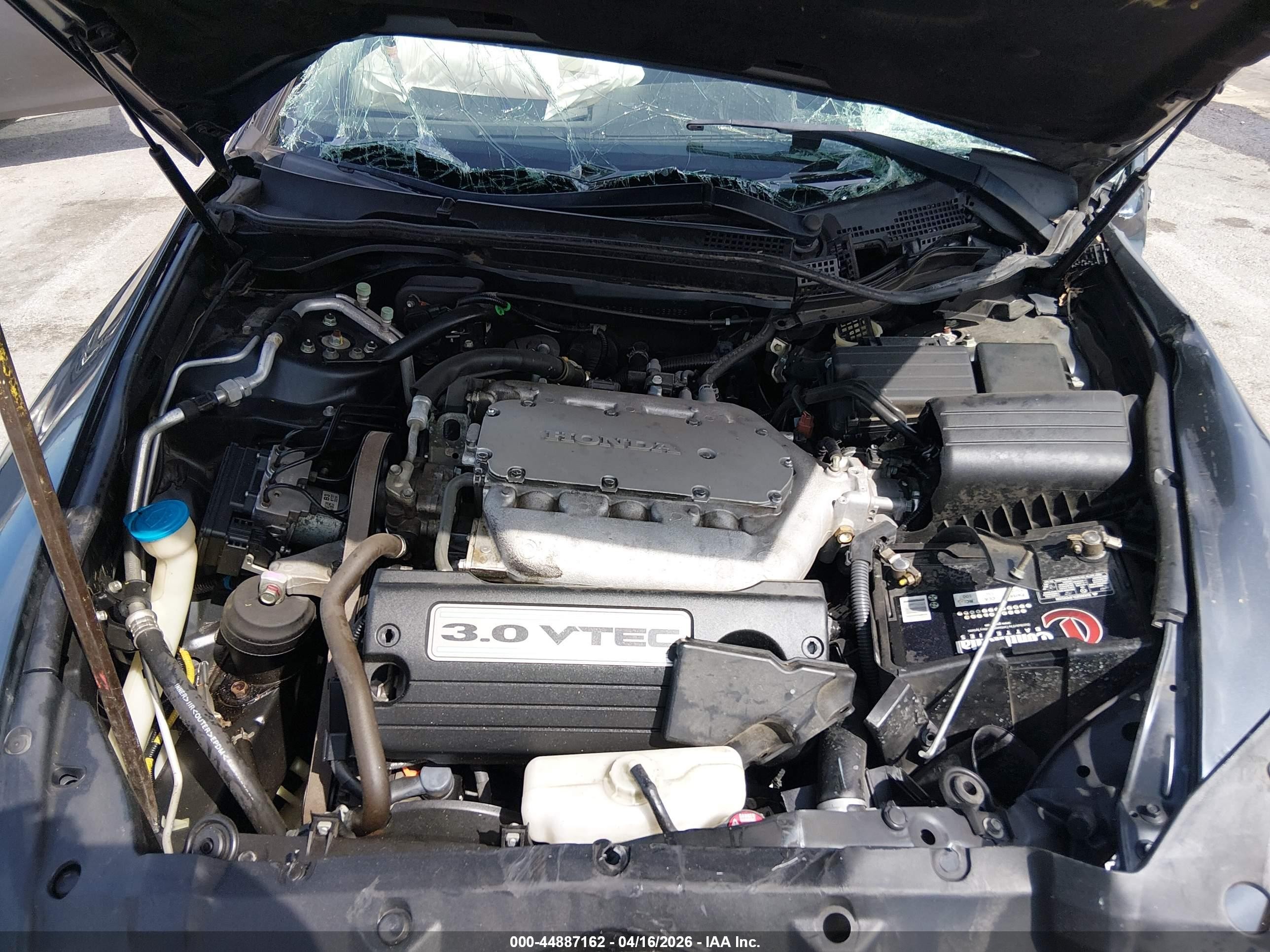 2007 Honda Accord 3.0 Se Gray vin: 1HGCM66487A036653