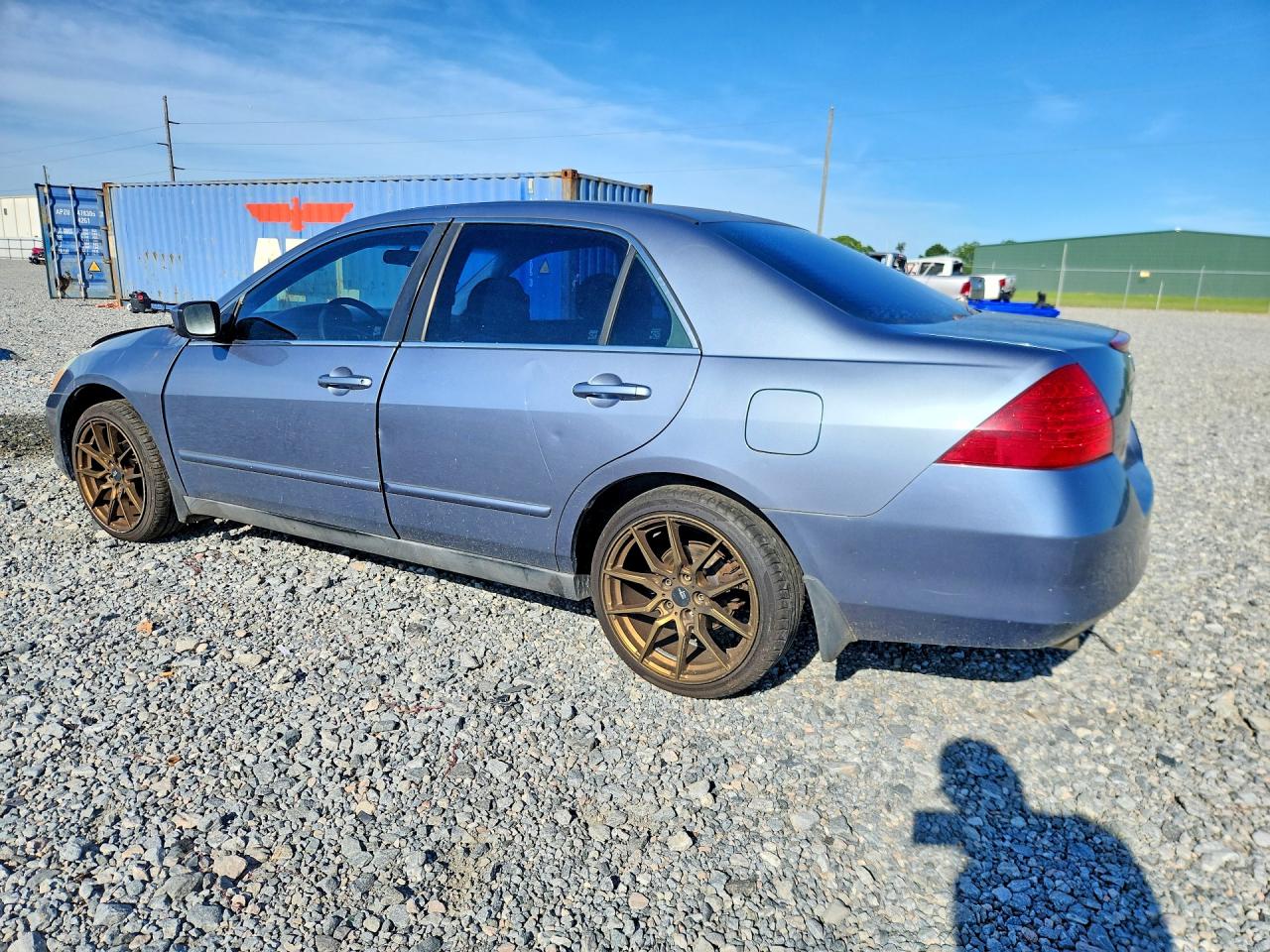 2007 Honda Accord Se Blue vin: 1HGCM66487A051430