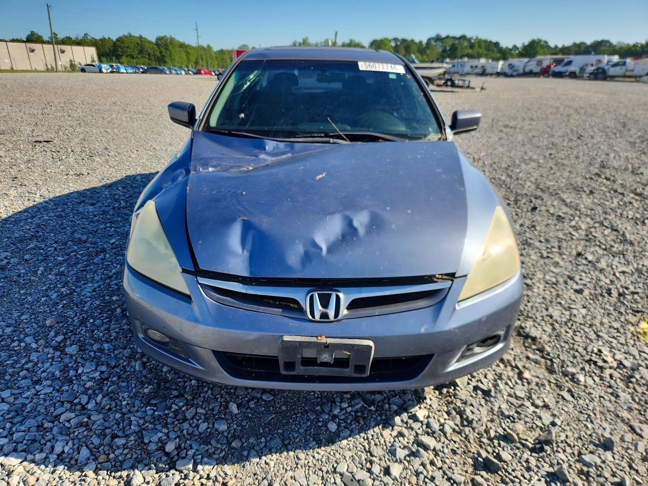 2007 Honda Accord Se Blue vin: 1HGCM66487A051430