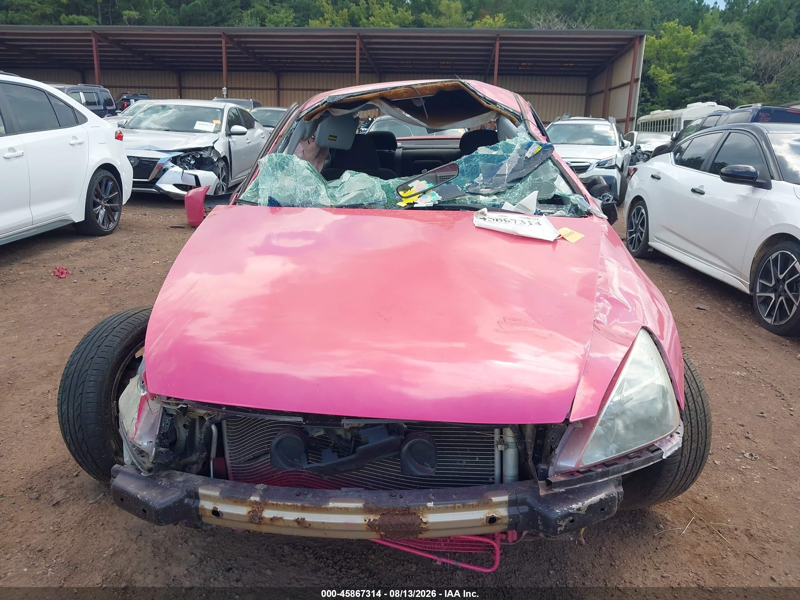 2007 Honda Accord 3.0 Se Pink vin: 1HGCM66487A070897