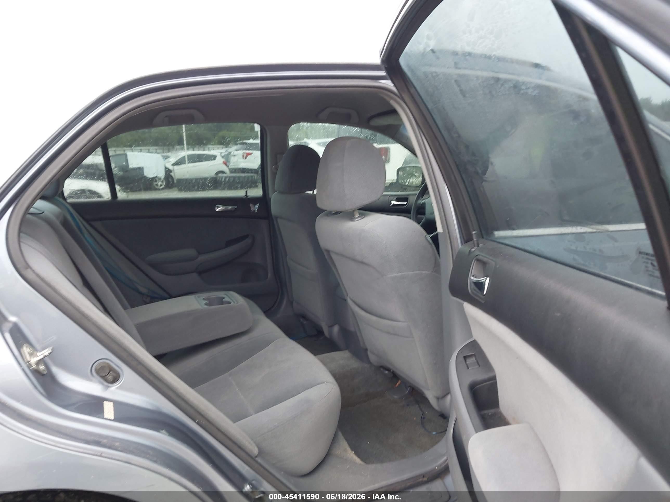 2007 Honda Accord 3.0 Se Light Blue vin: 1HGCM66487A082094