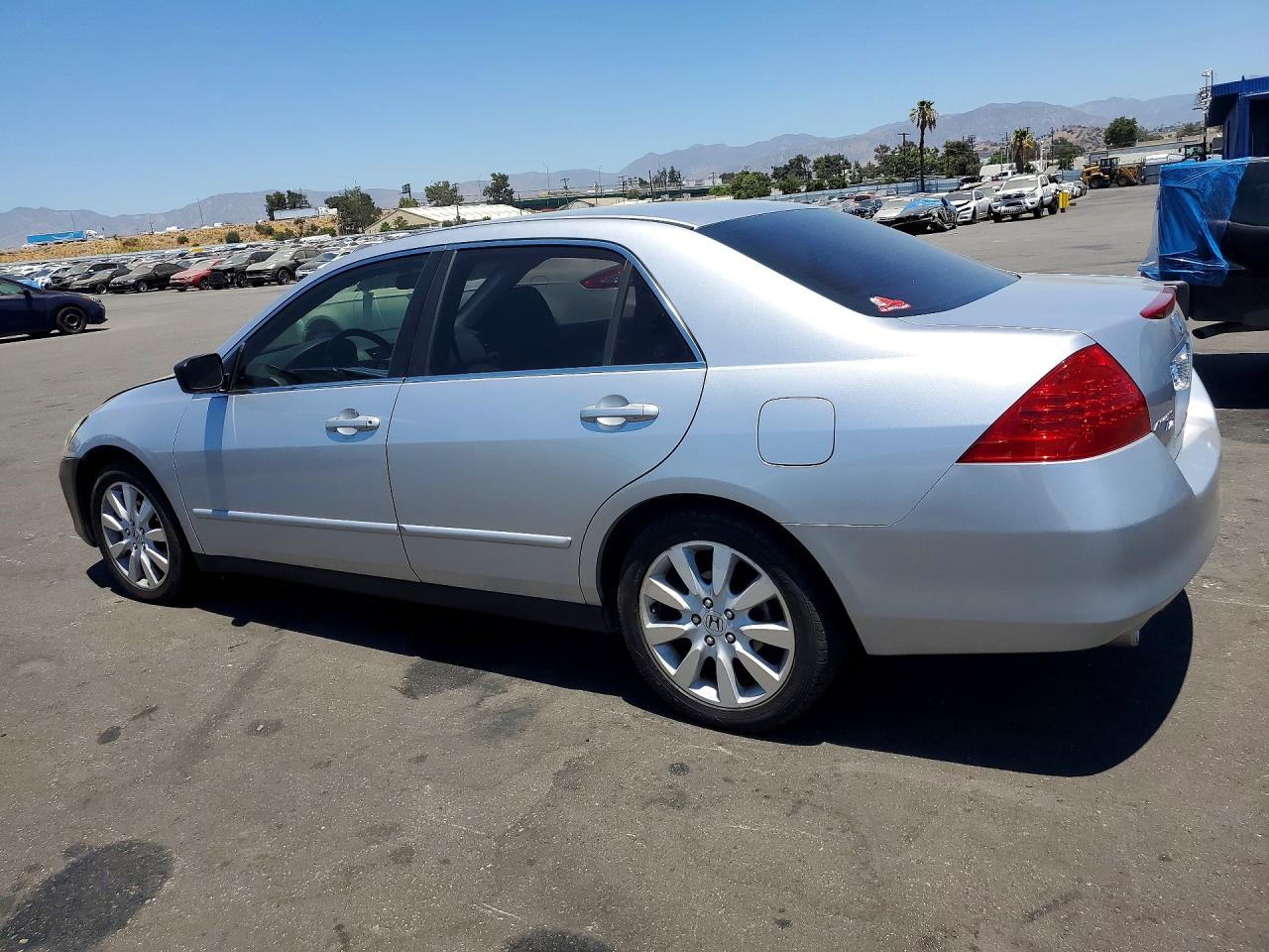2007 Honda Accord Se Silver vin: 1HGCM66487A092334