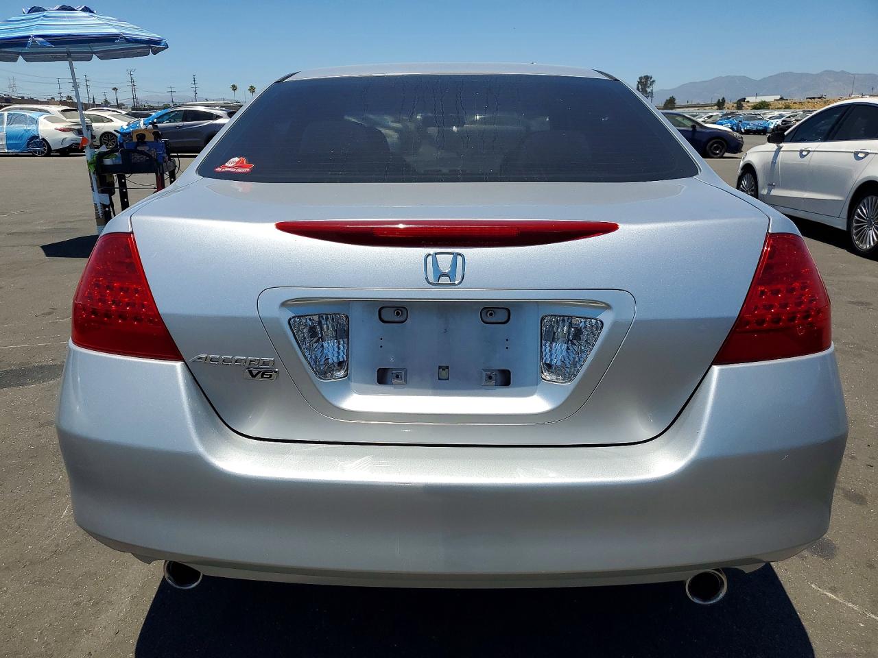 2007 Honda Accord Se Silver vin: 1HGCM66487A092334