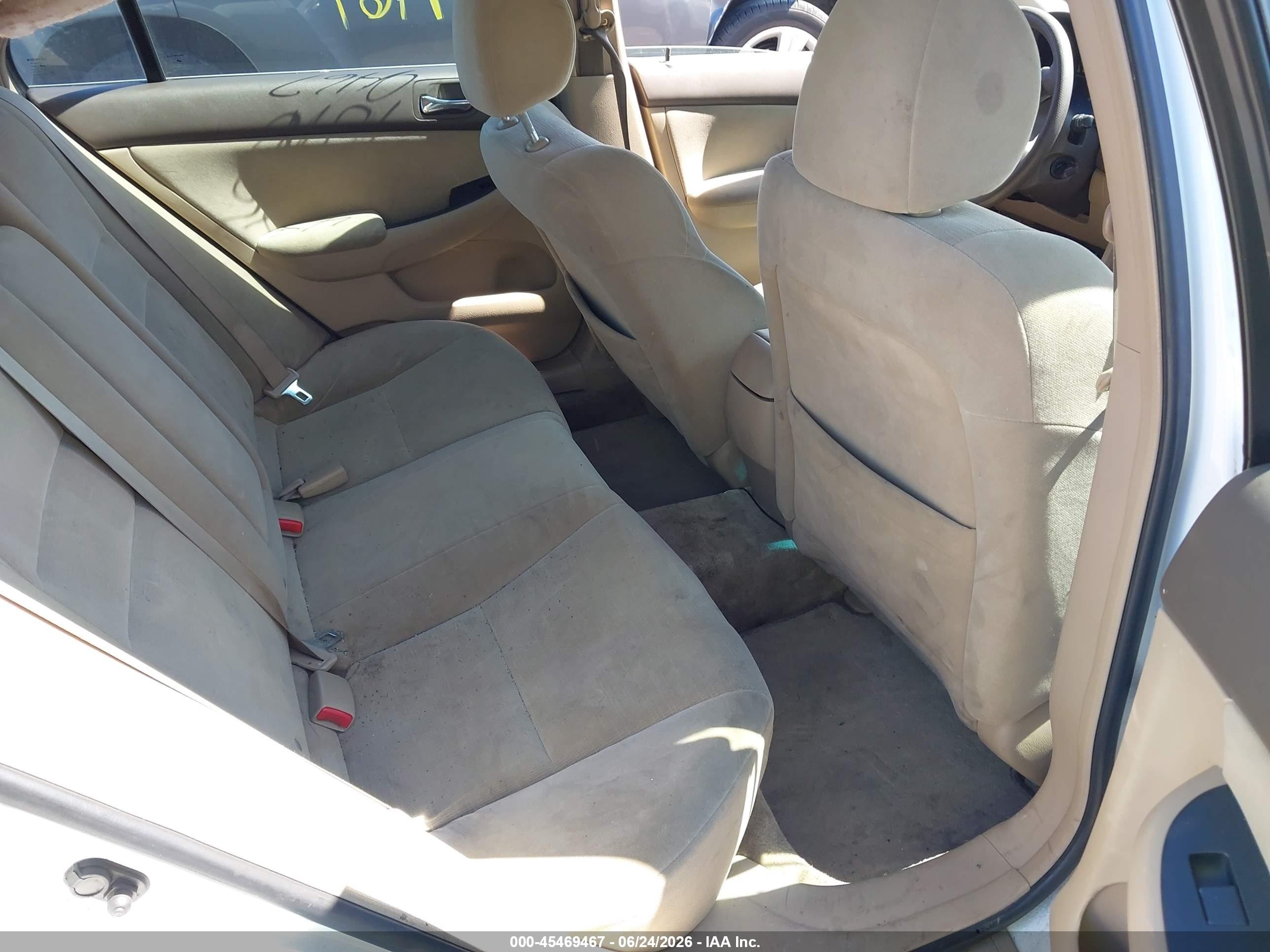 2007 Honda Accord 3.0 Se White vin: 1HGCM66497A027959