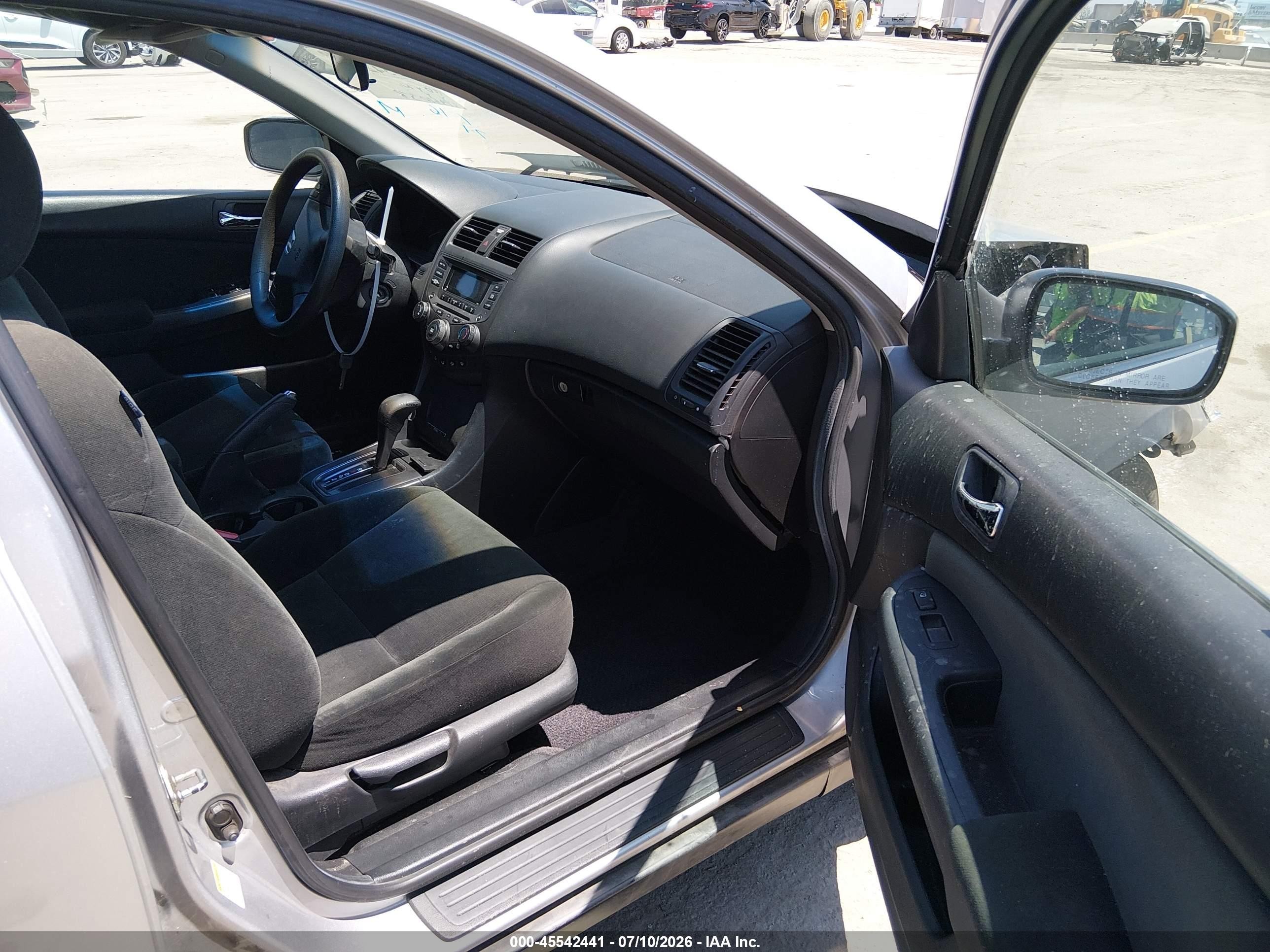 2007 Honda Accord 3.0 Se Gray vin: 1HGCM66497A038167