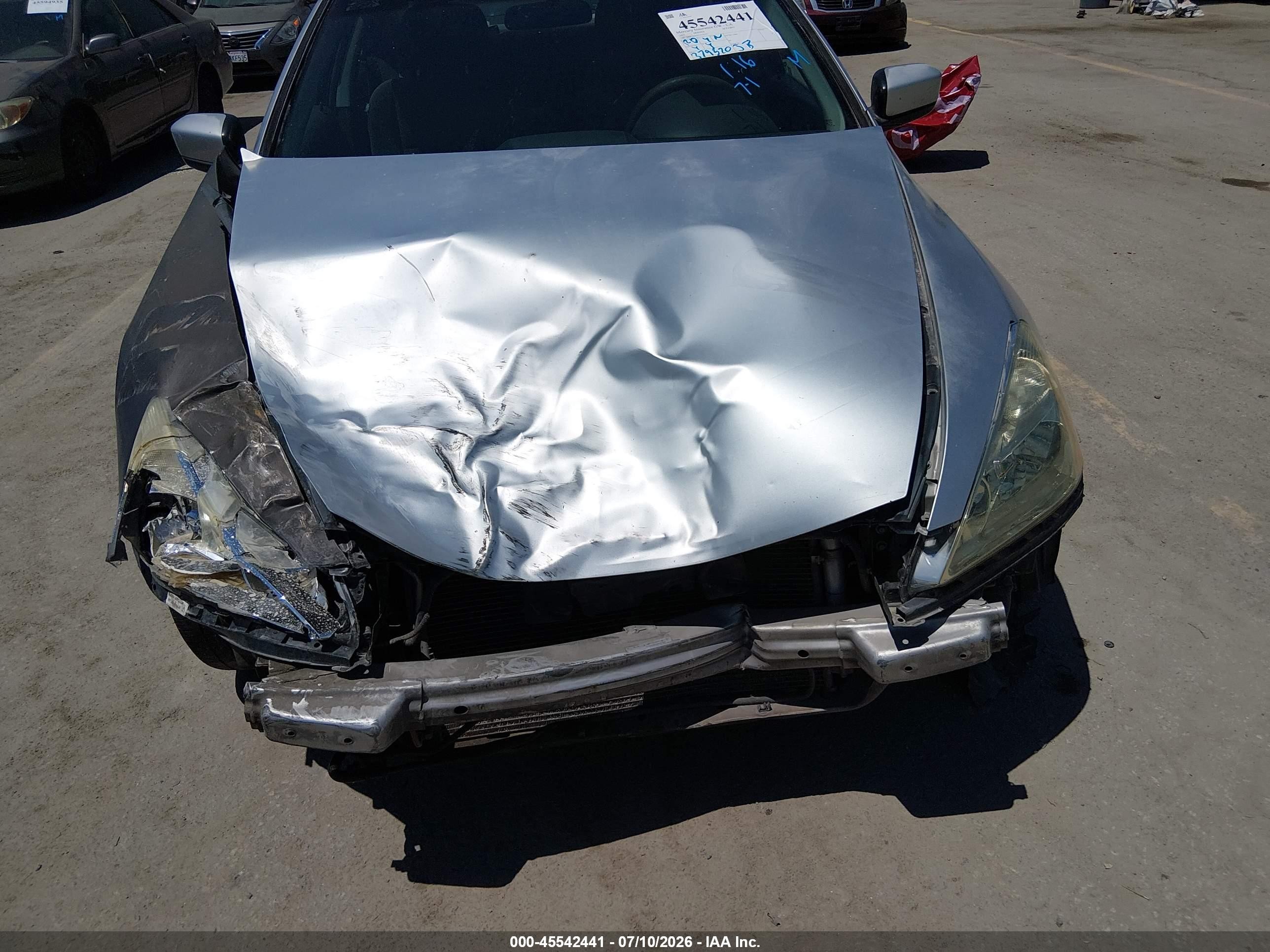 2007 Honda Accord 3.0 Se Gray vin: 1HGCM66497A038167