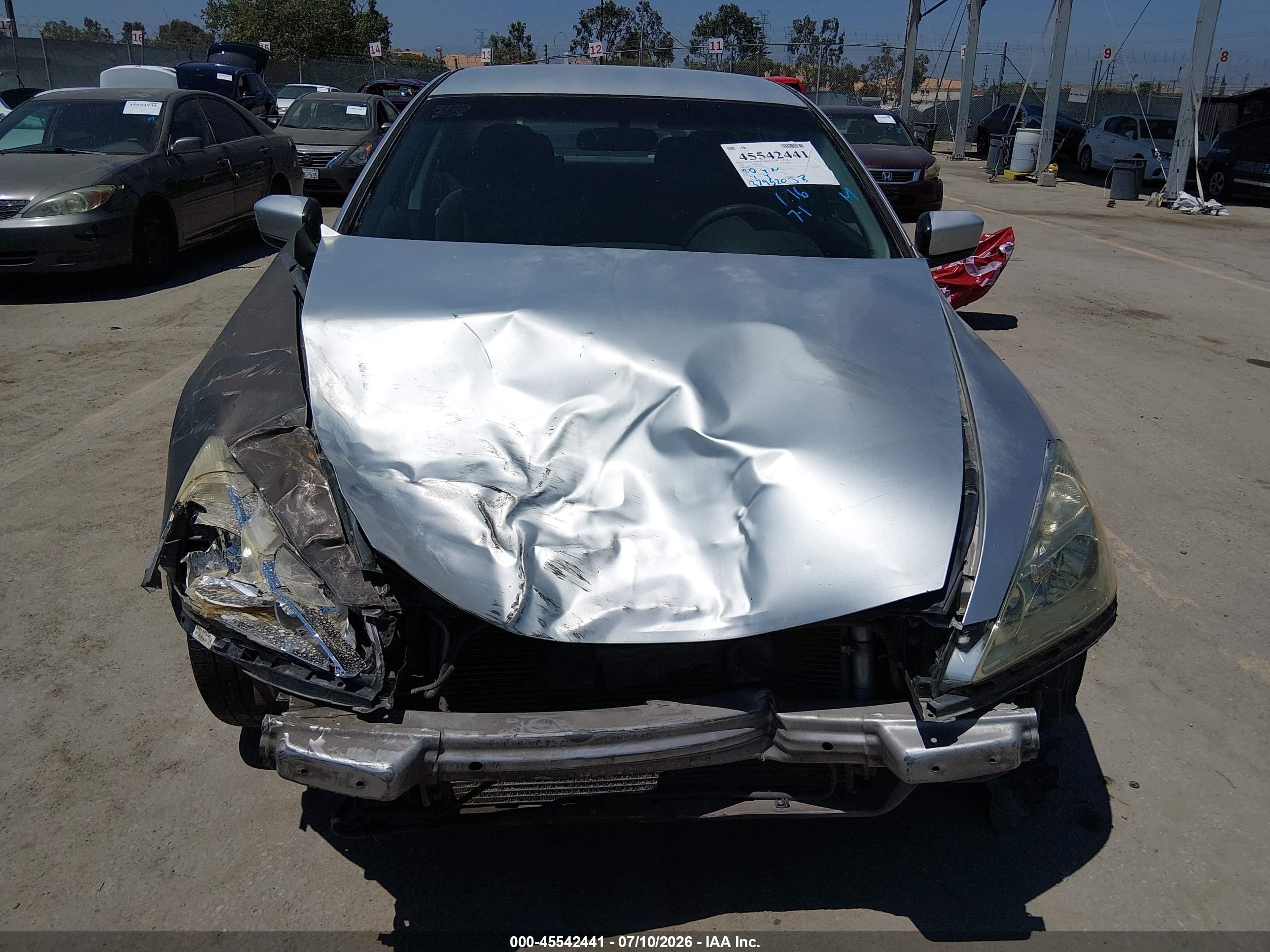 2007 Honda Accord 3.0 Se Gray vin: 1HGCM66497A038167