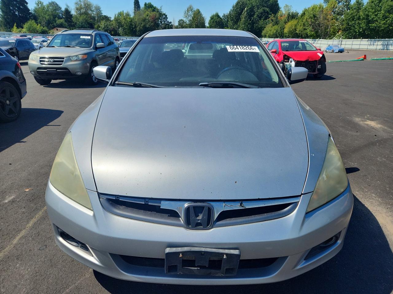 2007 Honda Accord Silver vin: 1HGCM66497A061626