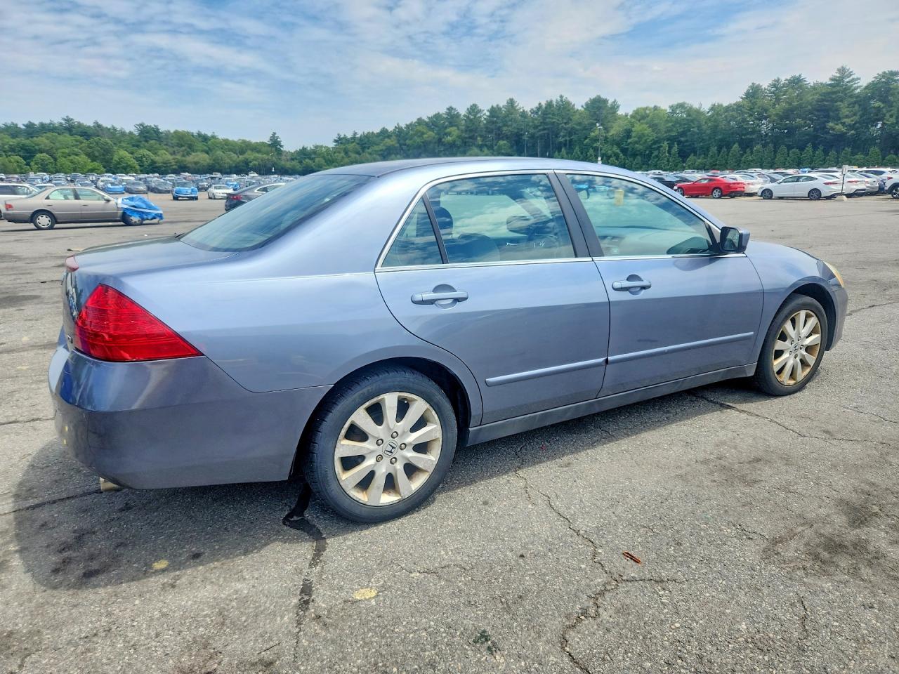 2007 Honda Accord Se Blue vin: 1HGCM66497A083674