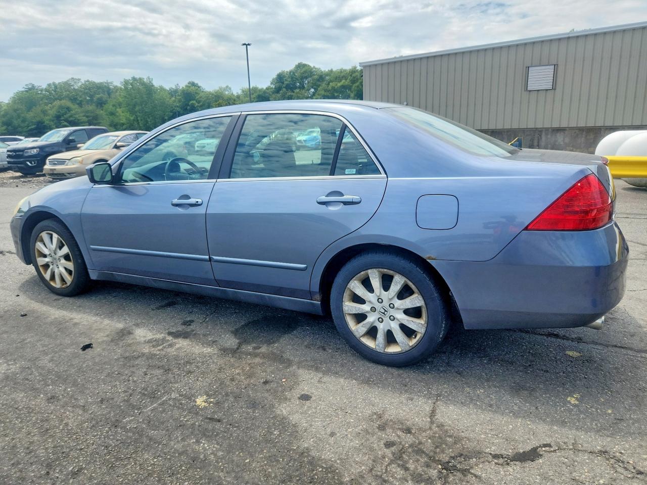 2007 Honda Accord Se Blue vin: 1HGCM66497A083674