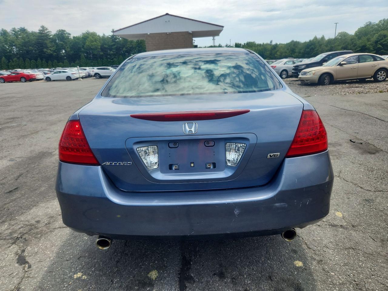 2007 Honda Accord Se Blue vin: 1HGCM66497A083674