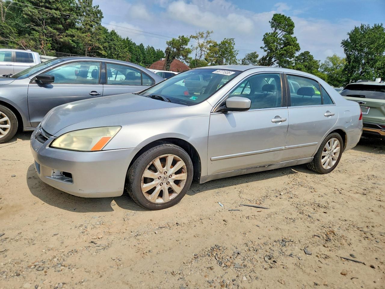 2007 Honda Accord Se Серебряный vin: 1HGCM66497A105818