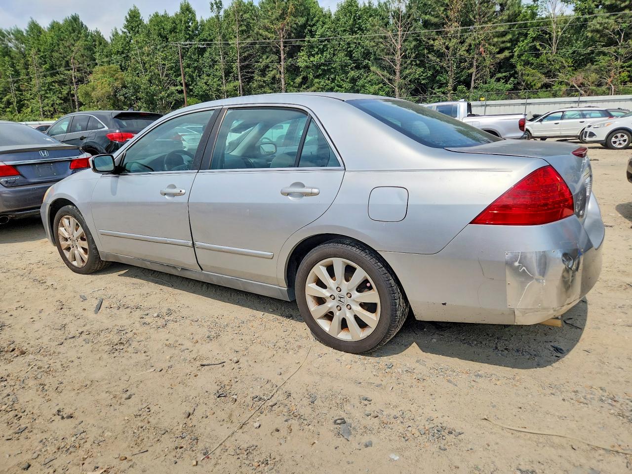2007 Honda Accord Se Серебряный vin: 1HGCM66497A105818