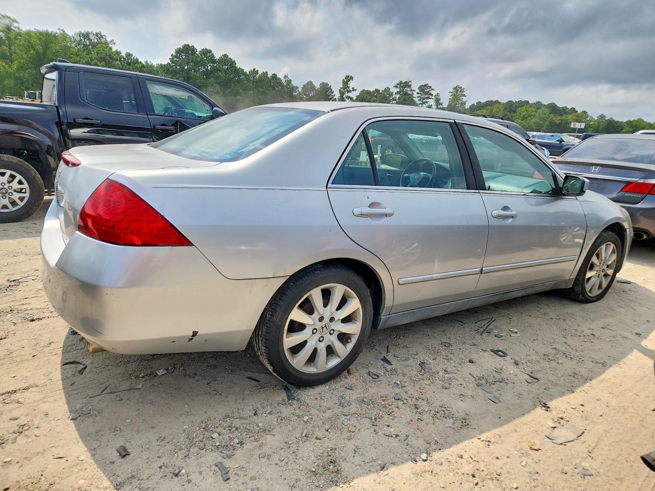 2007 Honda Accord Se Серебряный vin: 1HGCM66497A105818