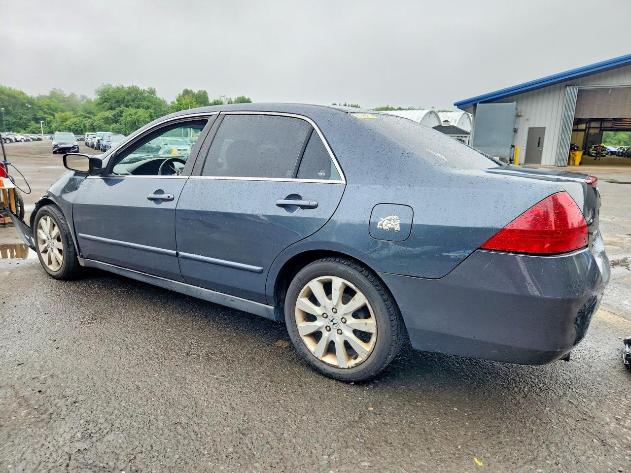 2007 Honda Accord Se Синий vin: 1HGCM664X7A089841
