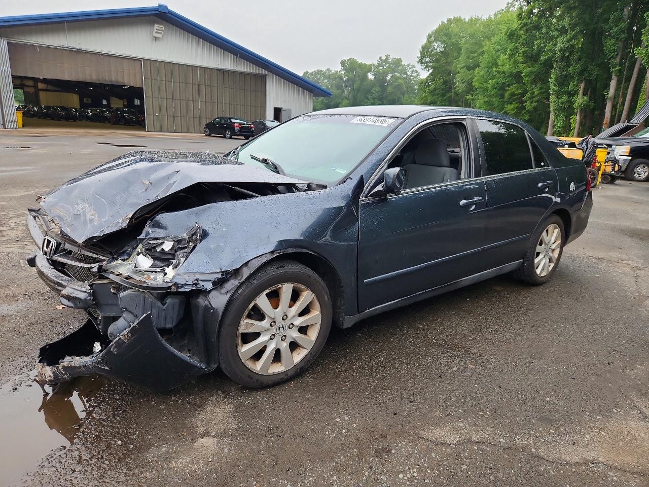 2007 Honda Accord Se Blue vin: 1HGCM664X7A089841