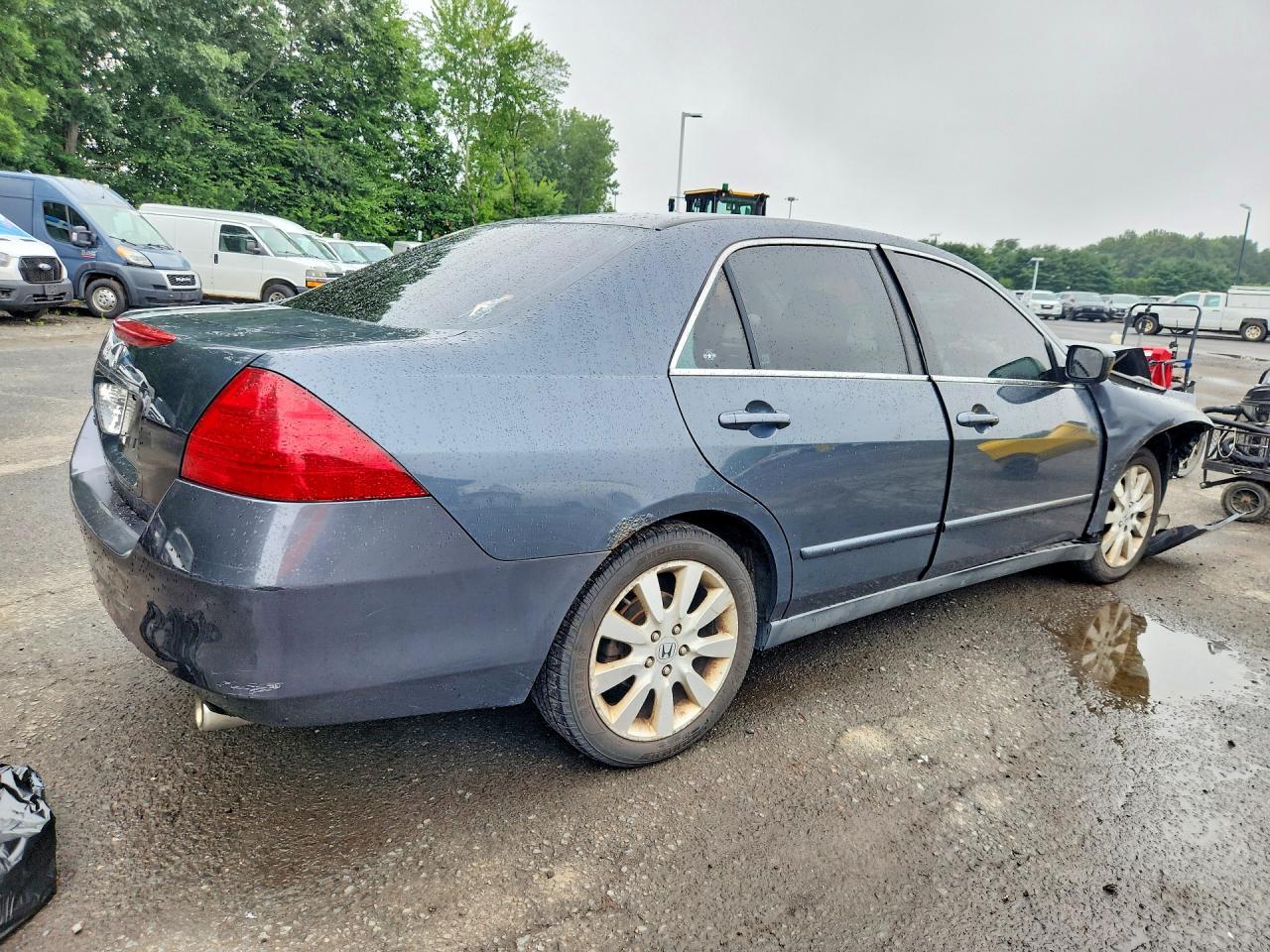2007 Honda Accord Se Синий vin: 1HGCM664X7A089841