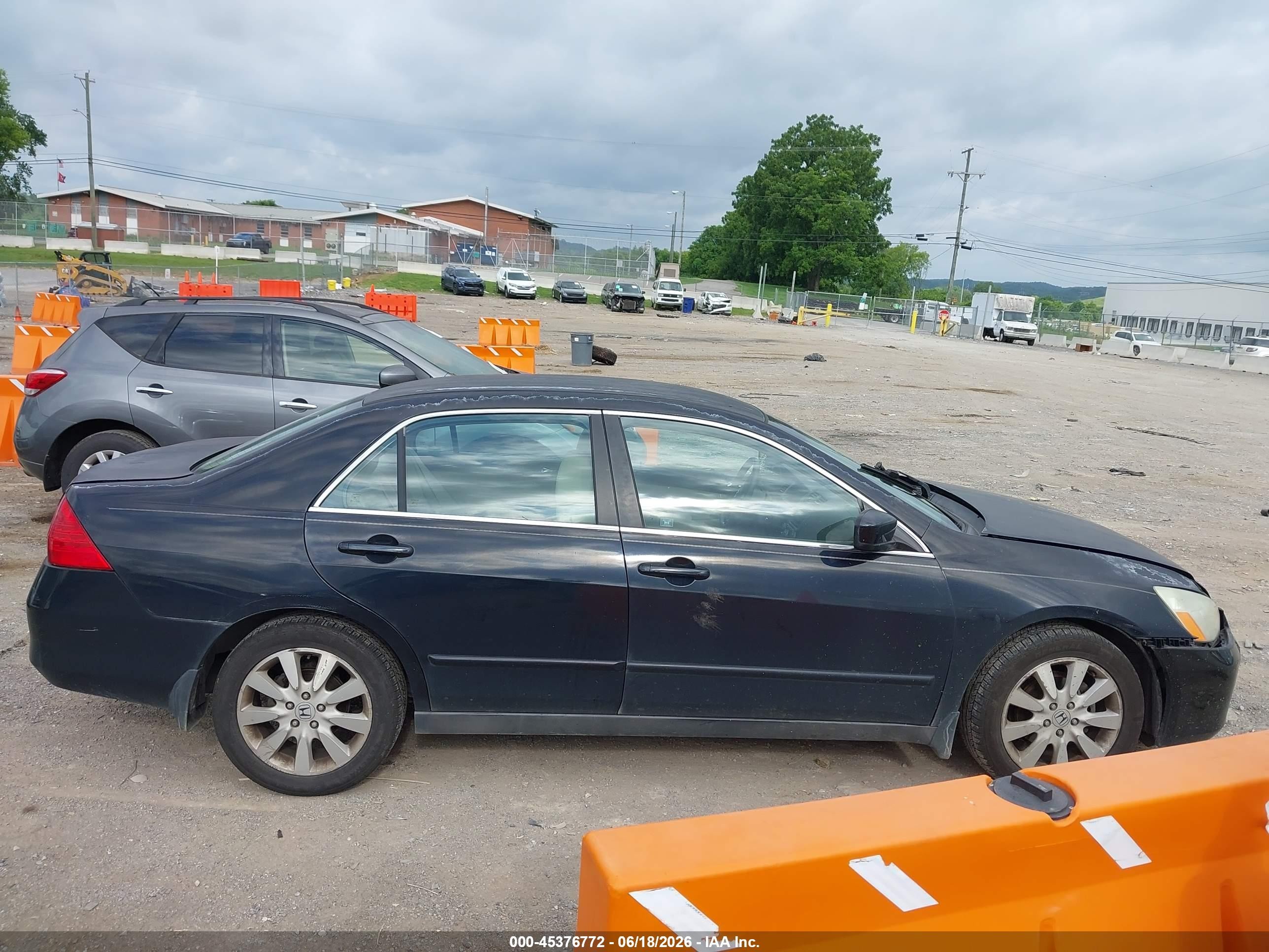 2007 Honda Accord 3.0 Se Blue vin: 1HGCM664X7A104208