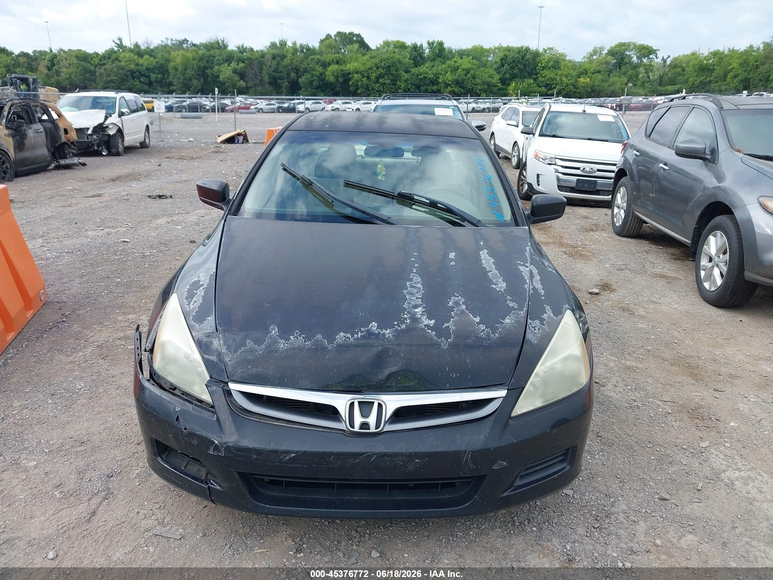 2007 Honda Accord 3.0 Se Blue vin: 1HGCM664X7A104208