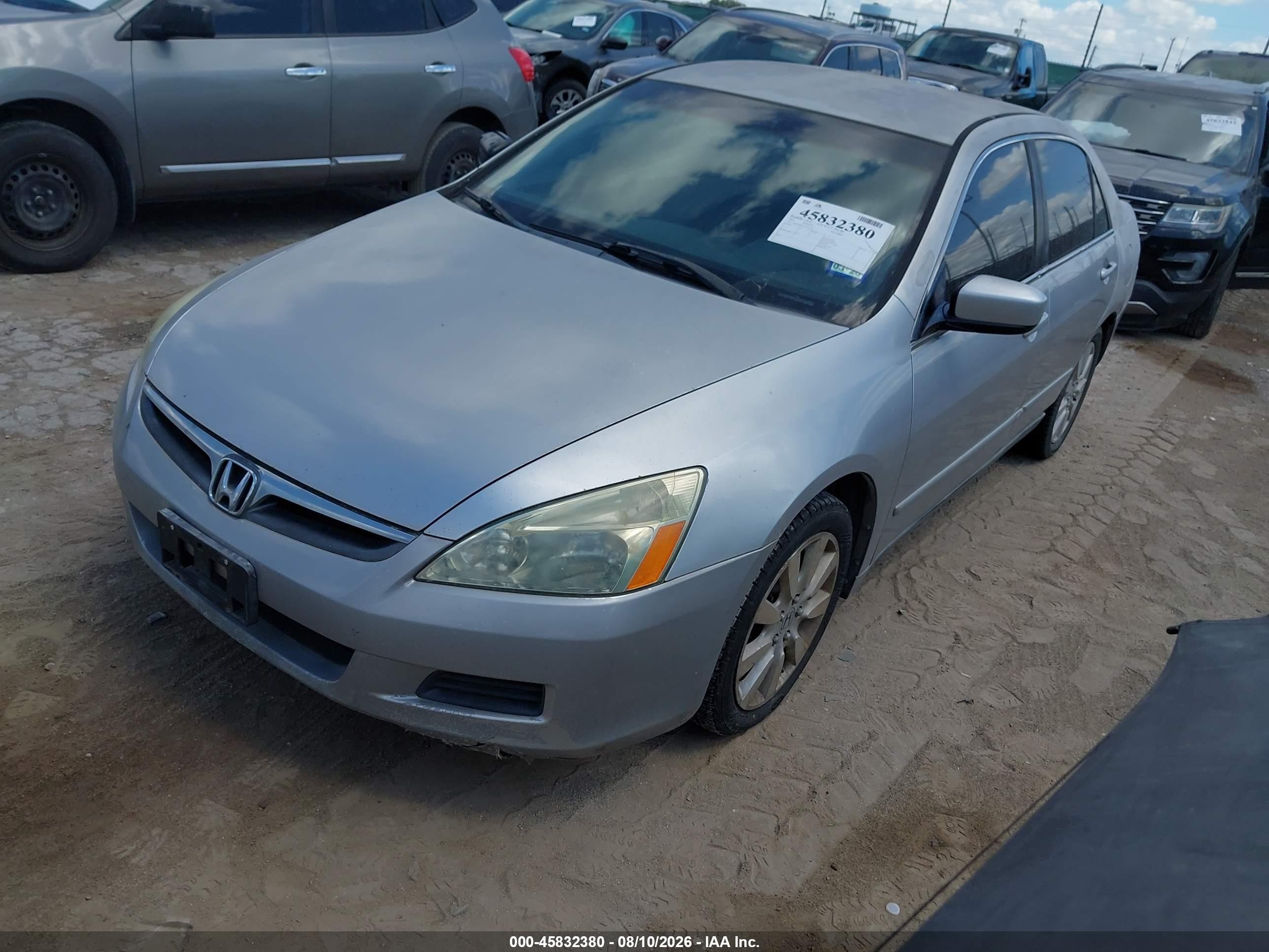 2007 Honda Accord 3.0 Se Серебряный vin: 1HGCM664X7A105732