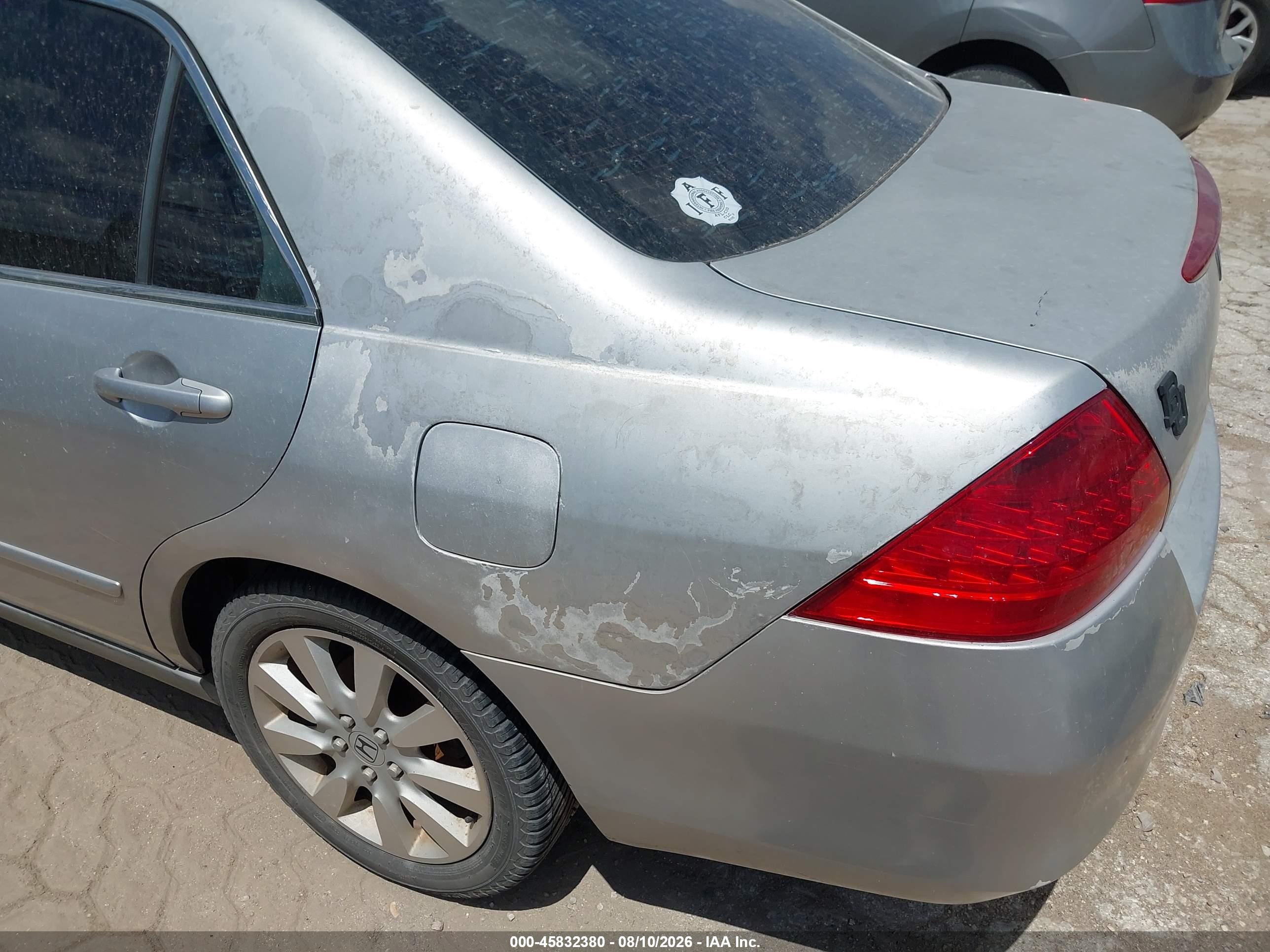 2007 Honda Accord 3.0 Se Серебряный vin: 1HGCM664X7A105732
