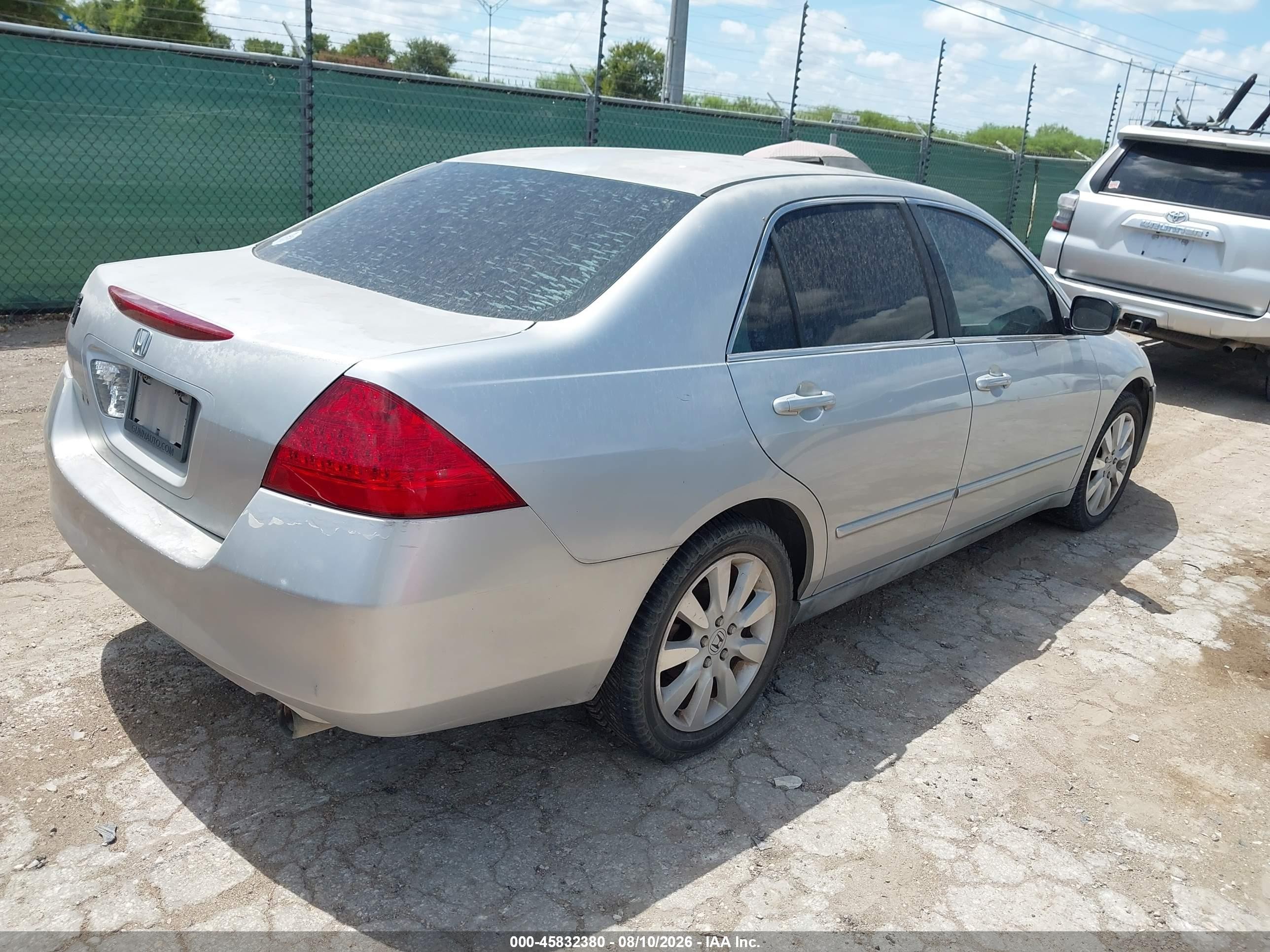2007 Honda Accord 3.0 Se Серебряный vin: 1HGCM664X7A105732