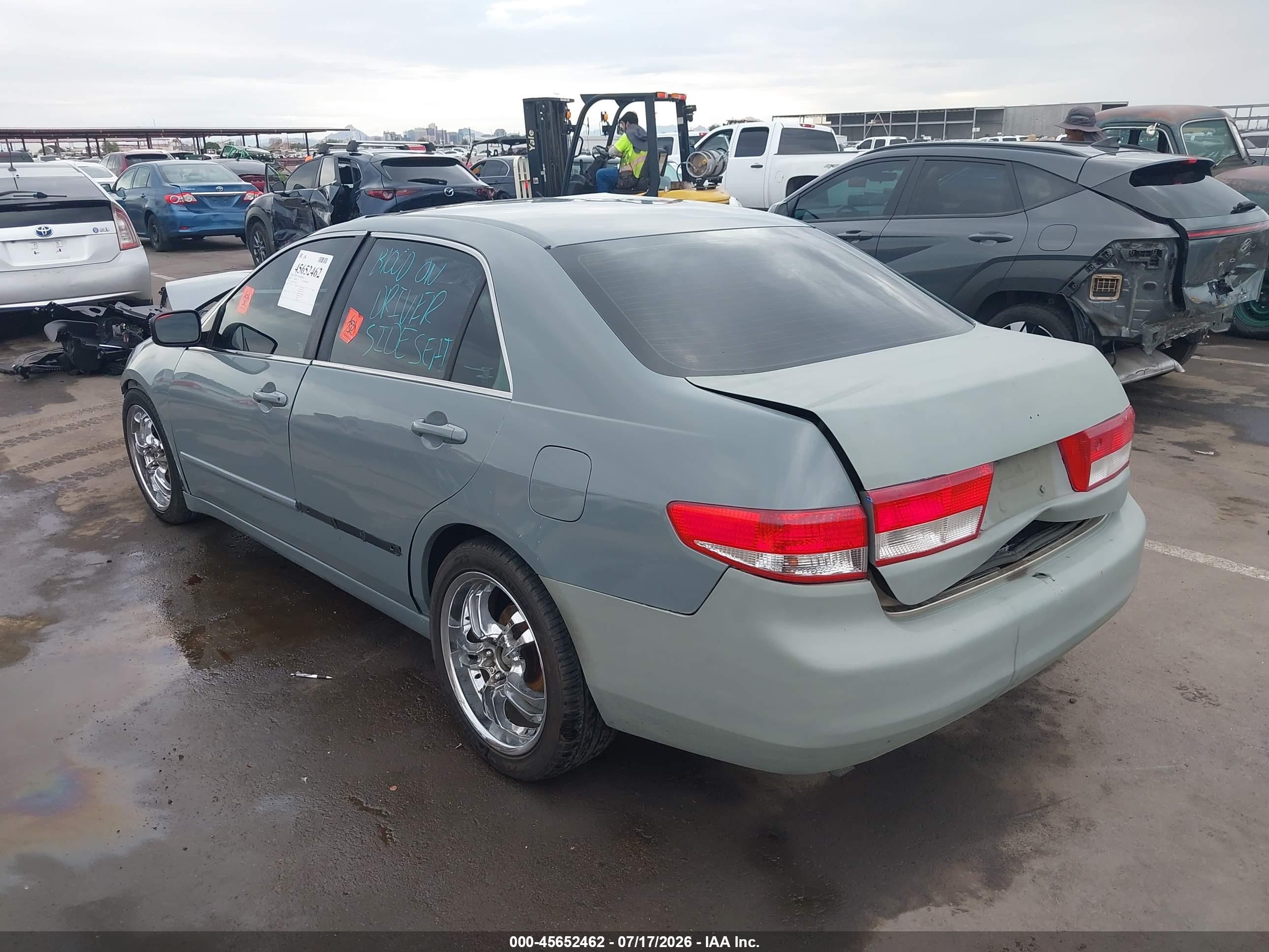 2003 Honda Accord Sdn Ex Gray vin: 1HGCM66503A020384
