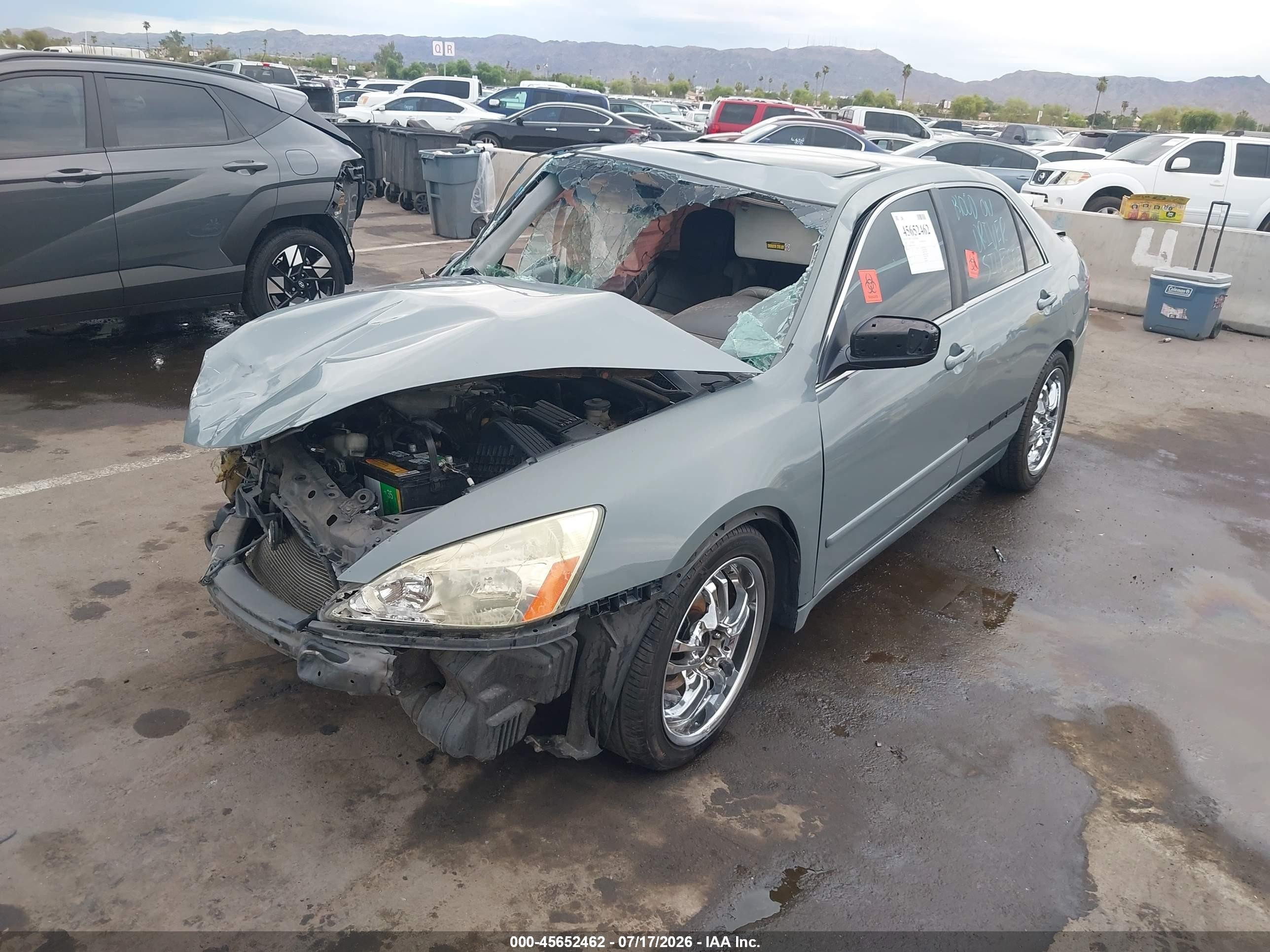 2003 Honda Accord Sdn Ex Gray vin: 1HGCM66503A020384