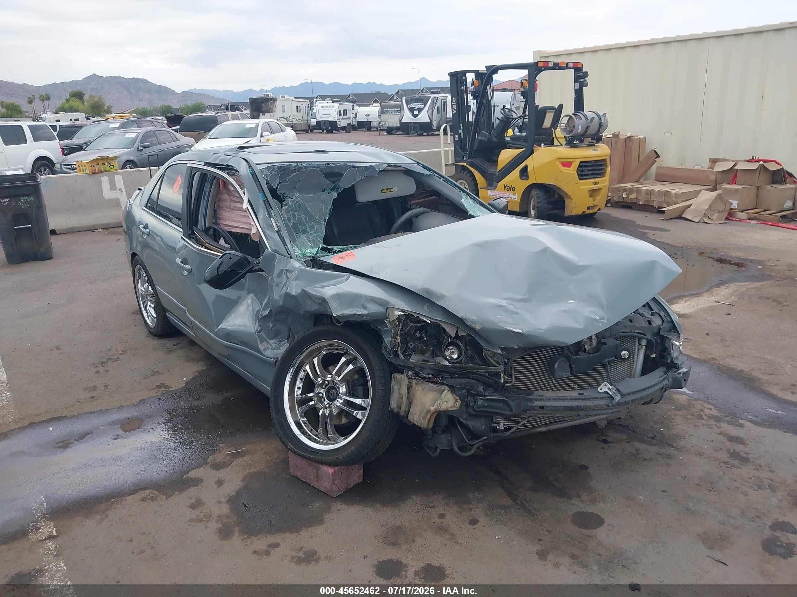 2003 Honda Accord Sdn Ex Серый vin: 1HGCM66503A020384