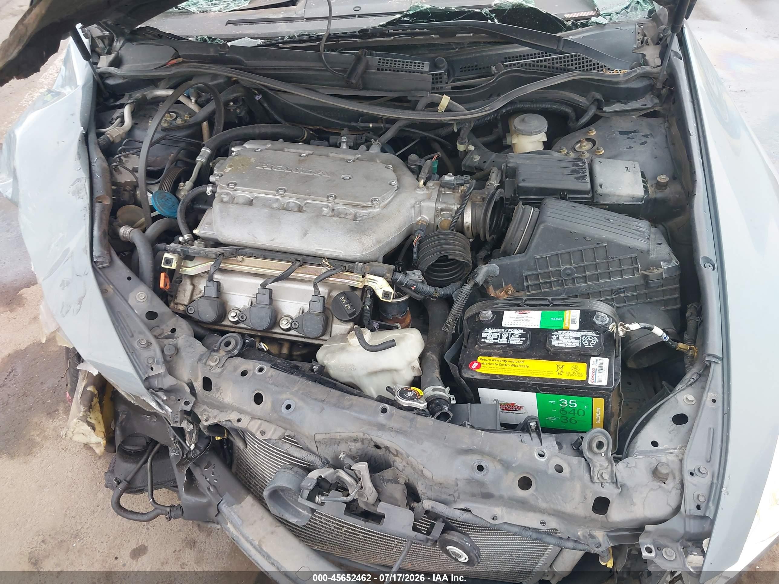 2003 Honda Accord Sdn Ex Gray vin: 1HGCM66503A020384