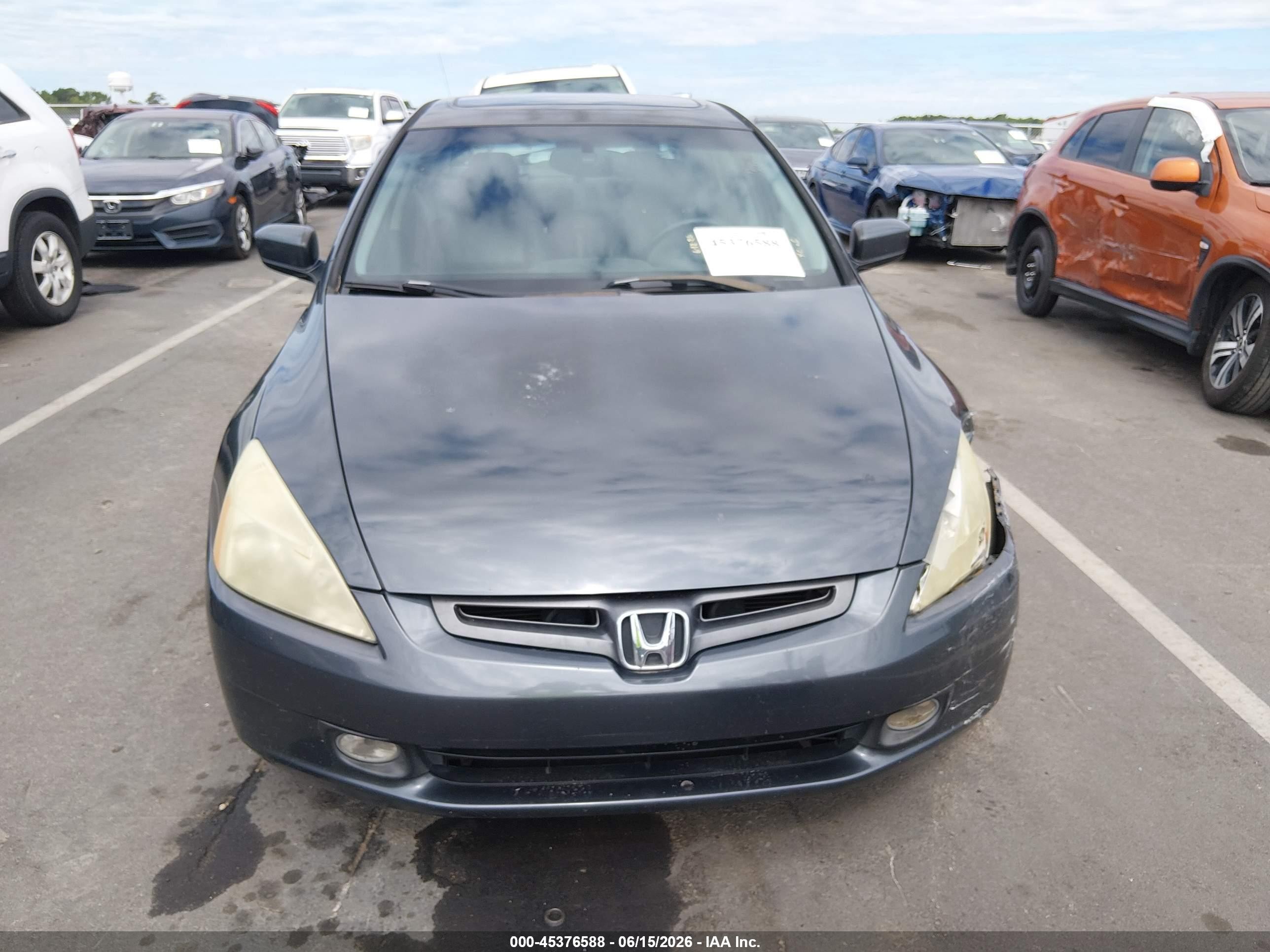 2003 Honda Accord 3.0 Ex Blue vin: 1HGCM66503A045866