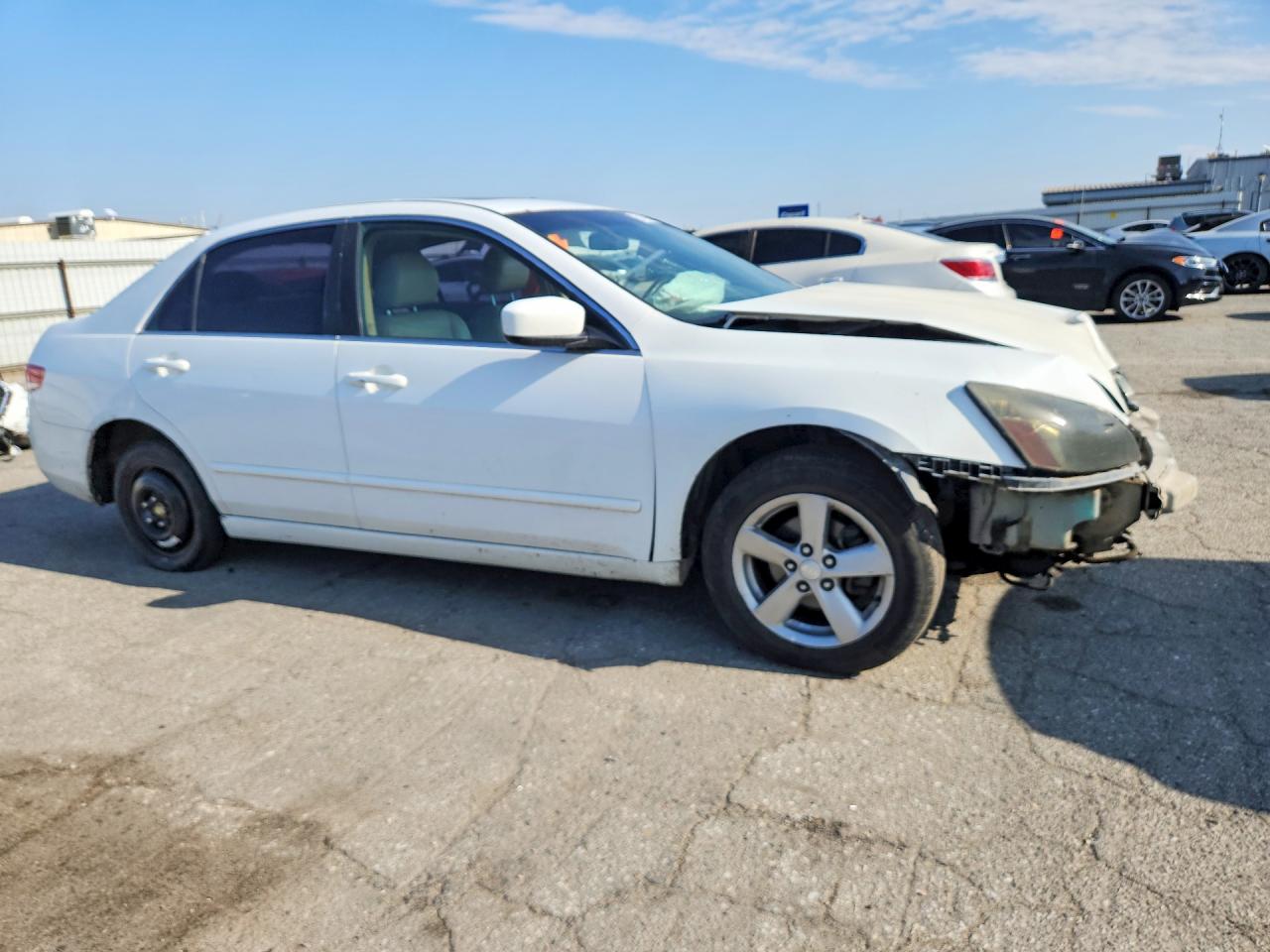 2003 Honda Accord Ex White vin: 1HGCM66503A075255