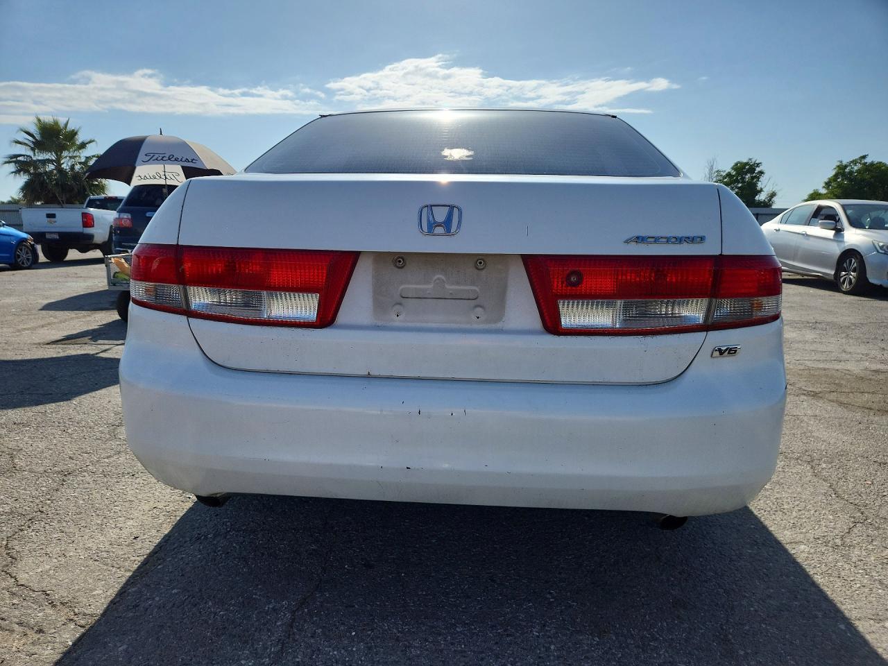2003 Honda Accord Ex White vin: 1HGCM66503A075255