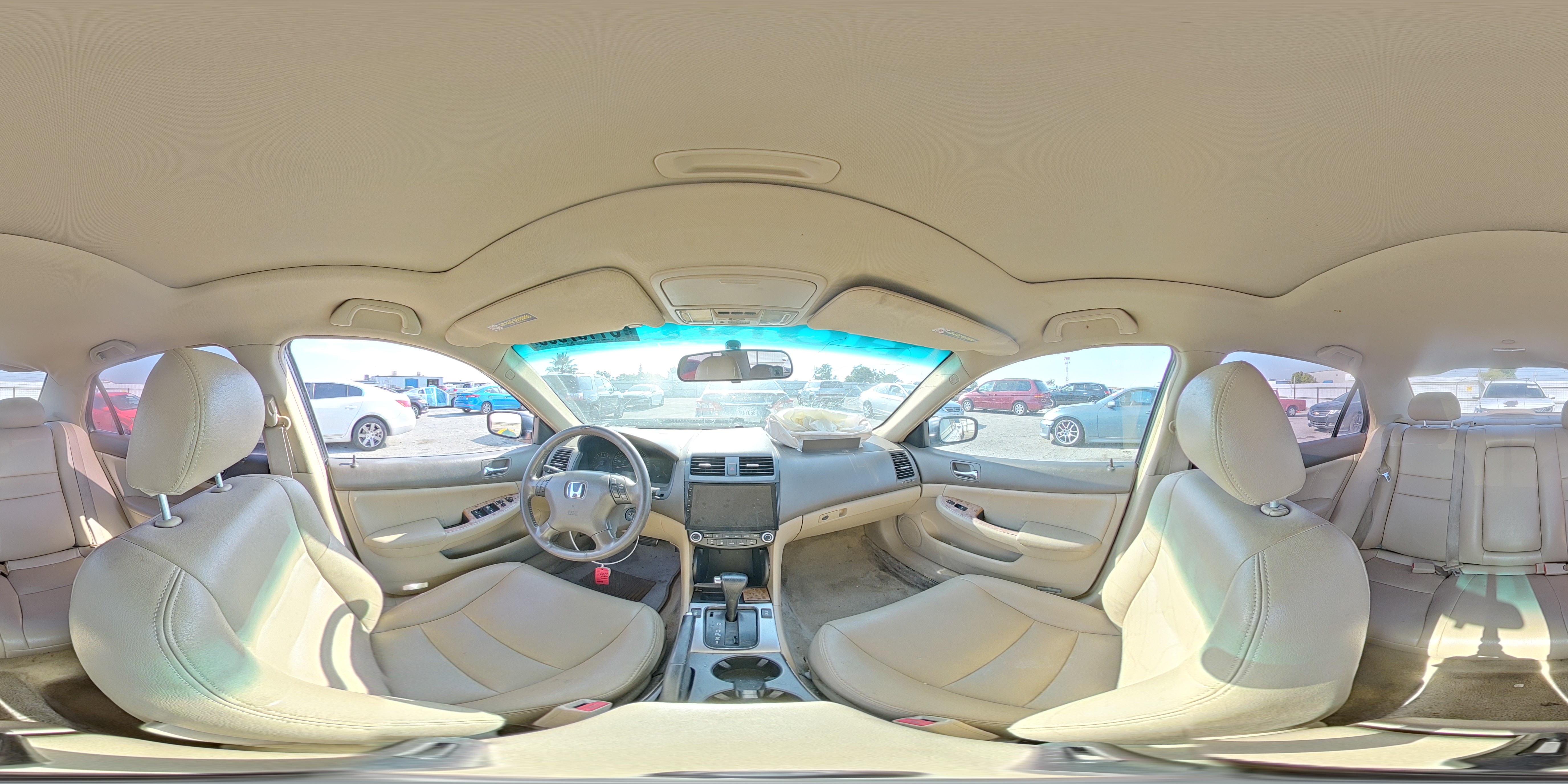 2003 Honda Accord Ex White vin: 1HGCM66503A075255