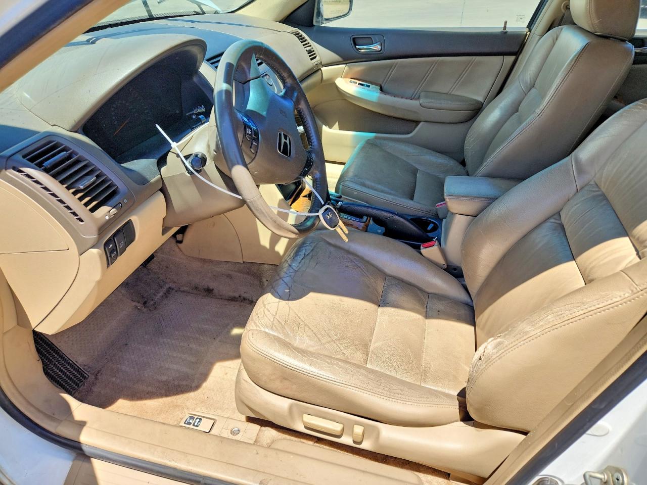 2003 Honda Accord Ex White vin: 1HGCM66503A091911