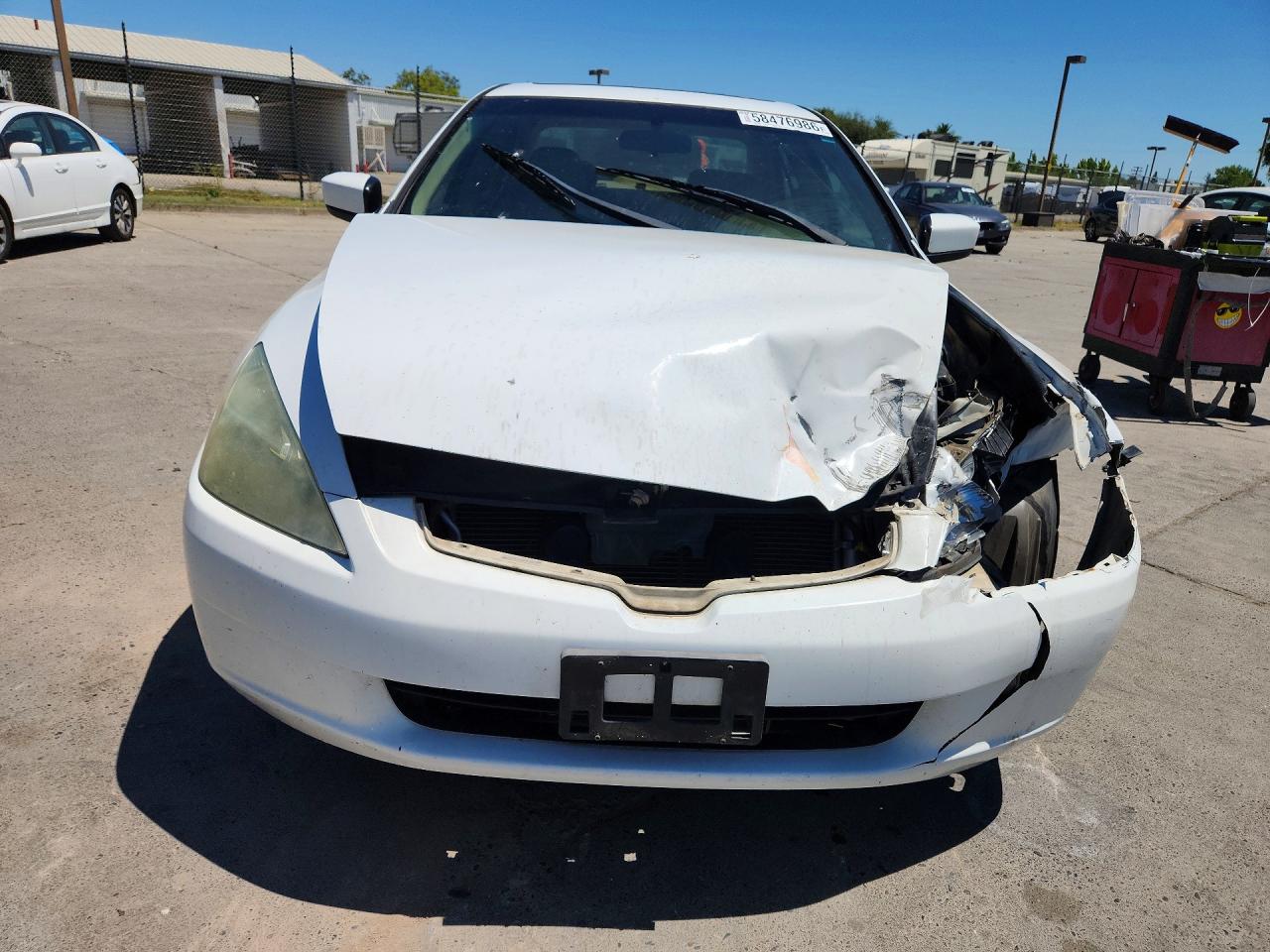 2003 Honda Accord Ex White vin: 1HGCM66503A091911
