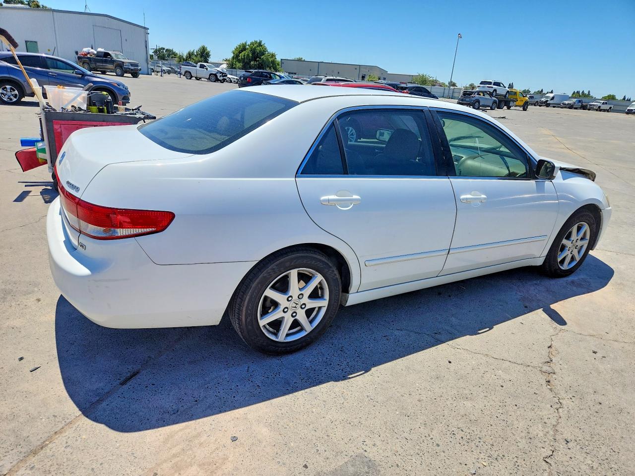 2003 Honda Accord Ex White vin: 1HGCM66503A091911