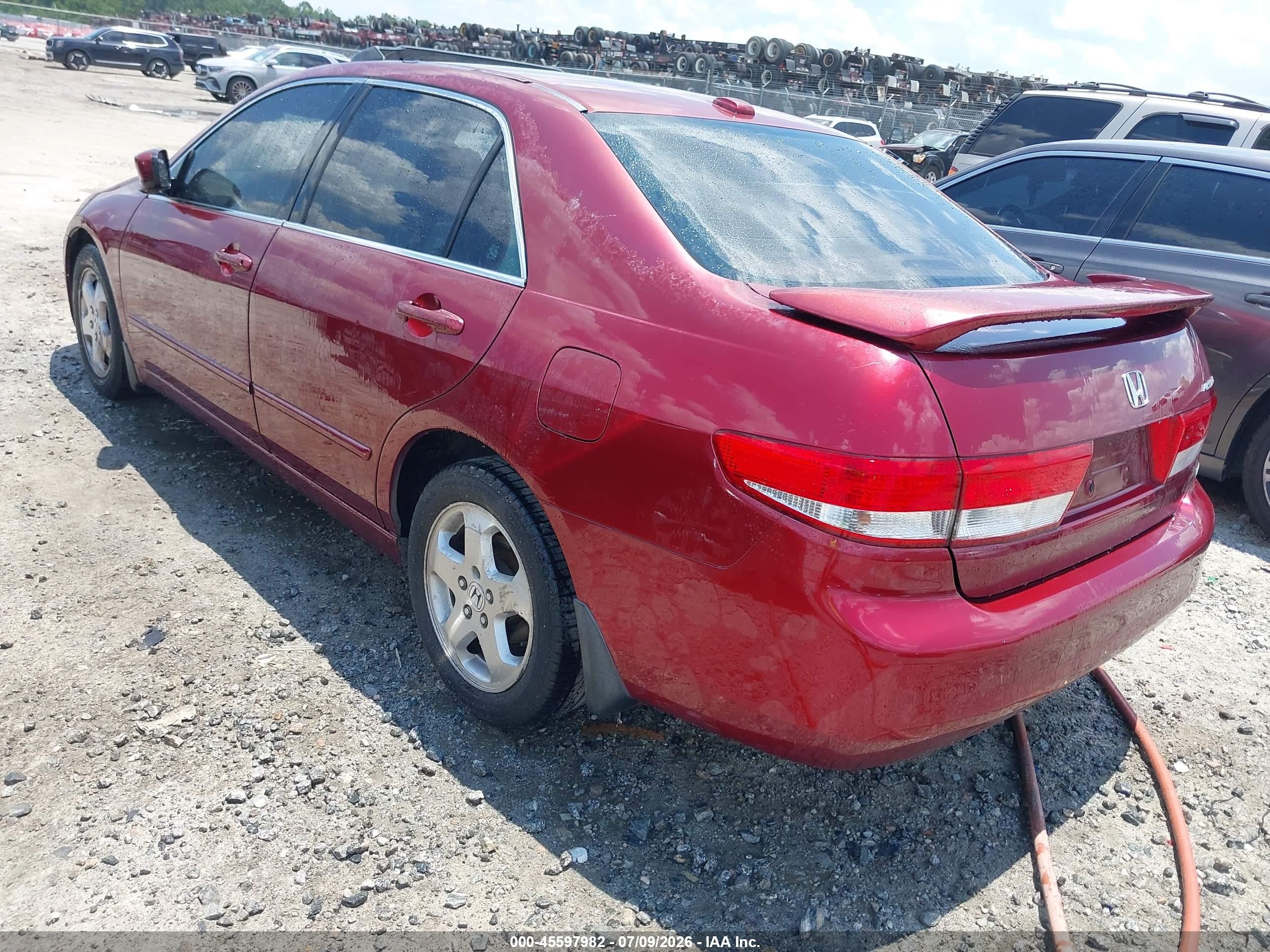 2004 Honda Accord 3.0 Ex Red vin: 1HGCM66504A001996