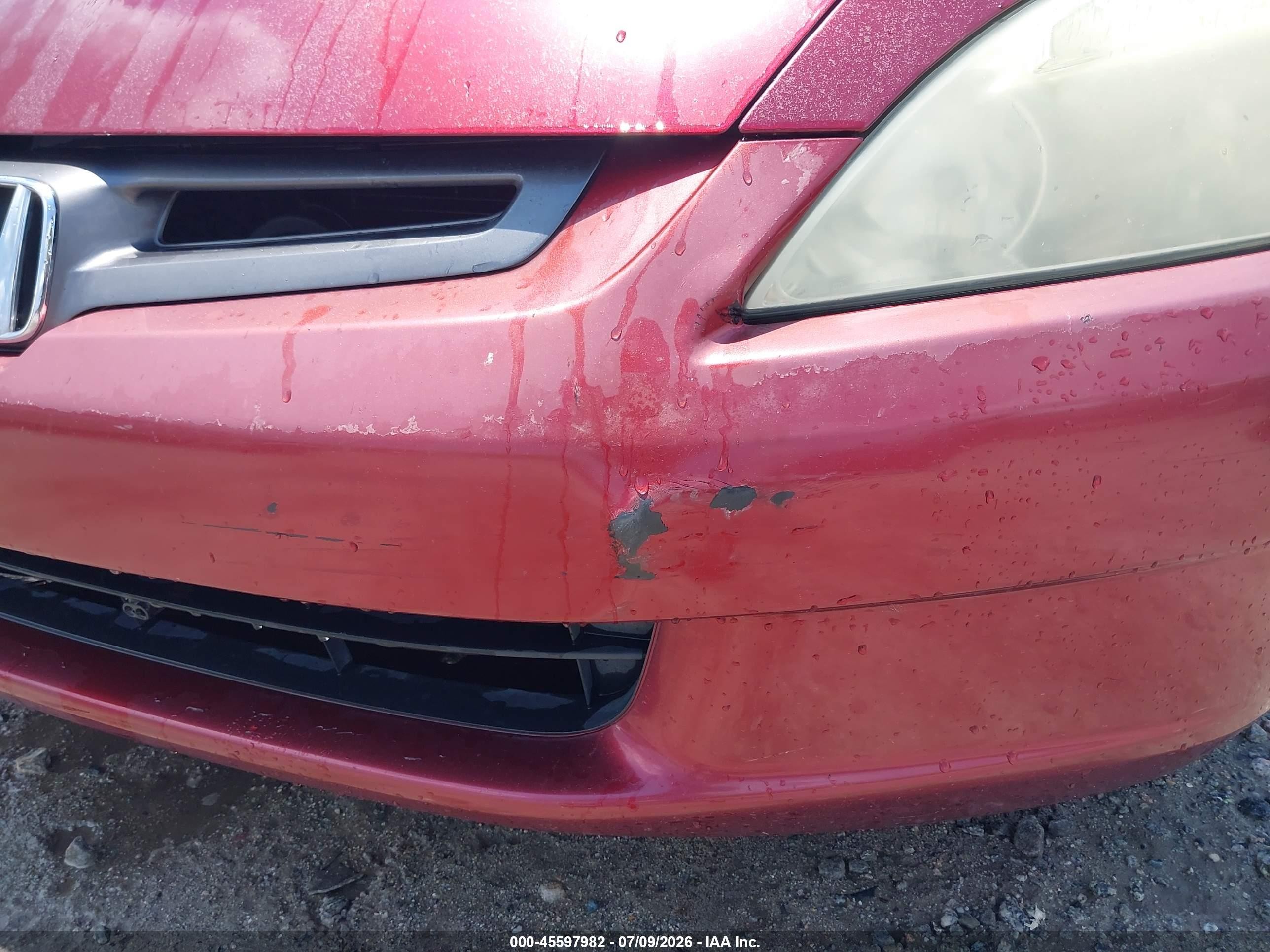 2004 Honda Accord 3.0 Ex Red vin: 1HGCM66504A001996